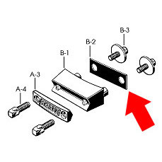 Tama rubber plate for MCS50B Butt (MCS50B4)