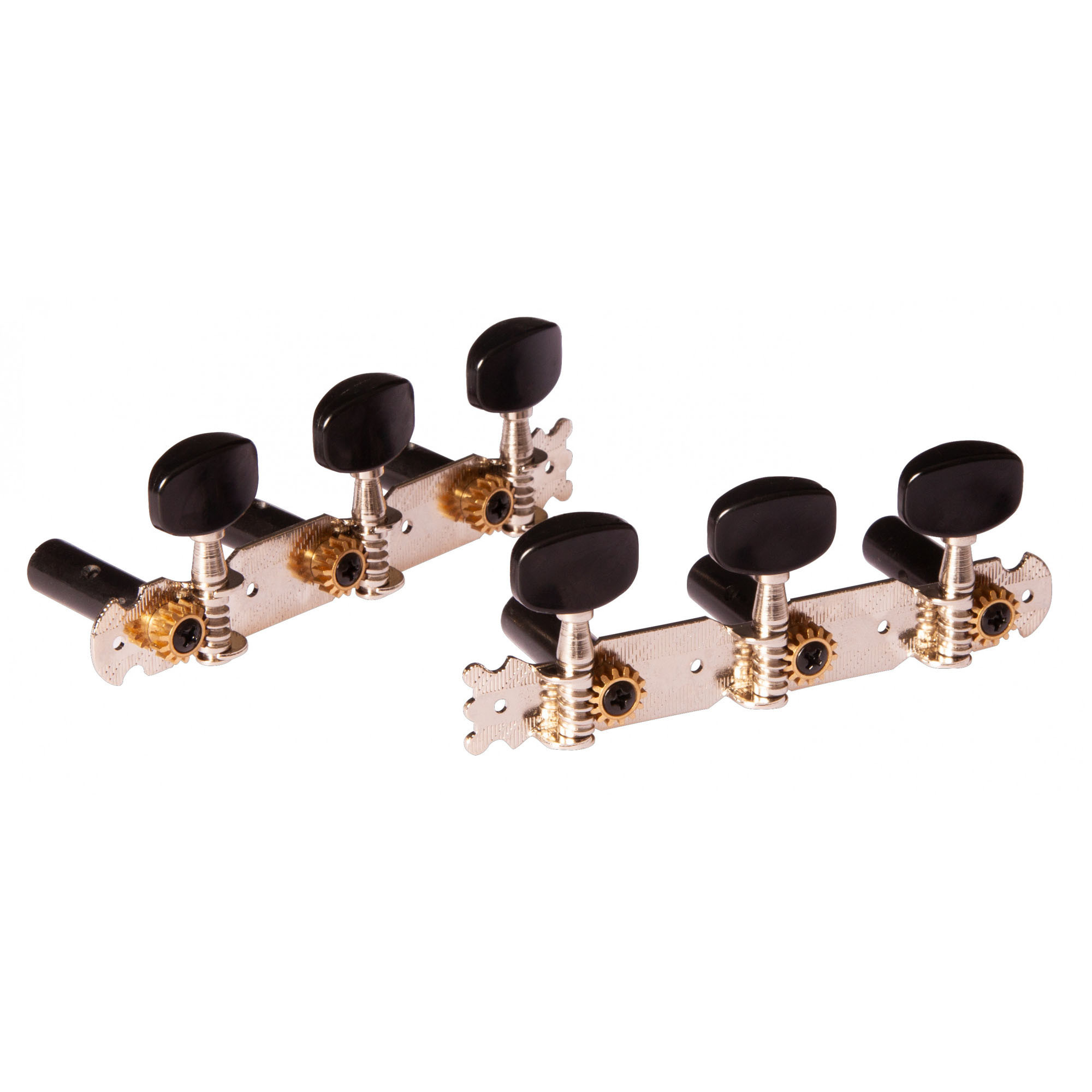 ORTEGA Student Series Guitar Tuning Machines - Chrome/Black (OTM-STUDENT)