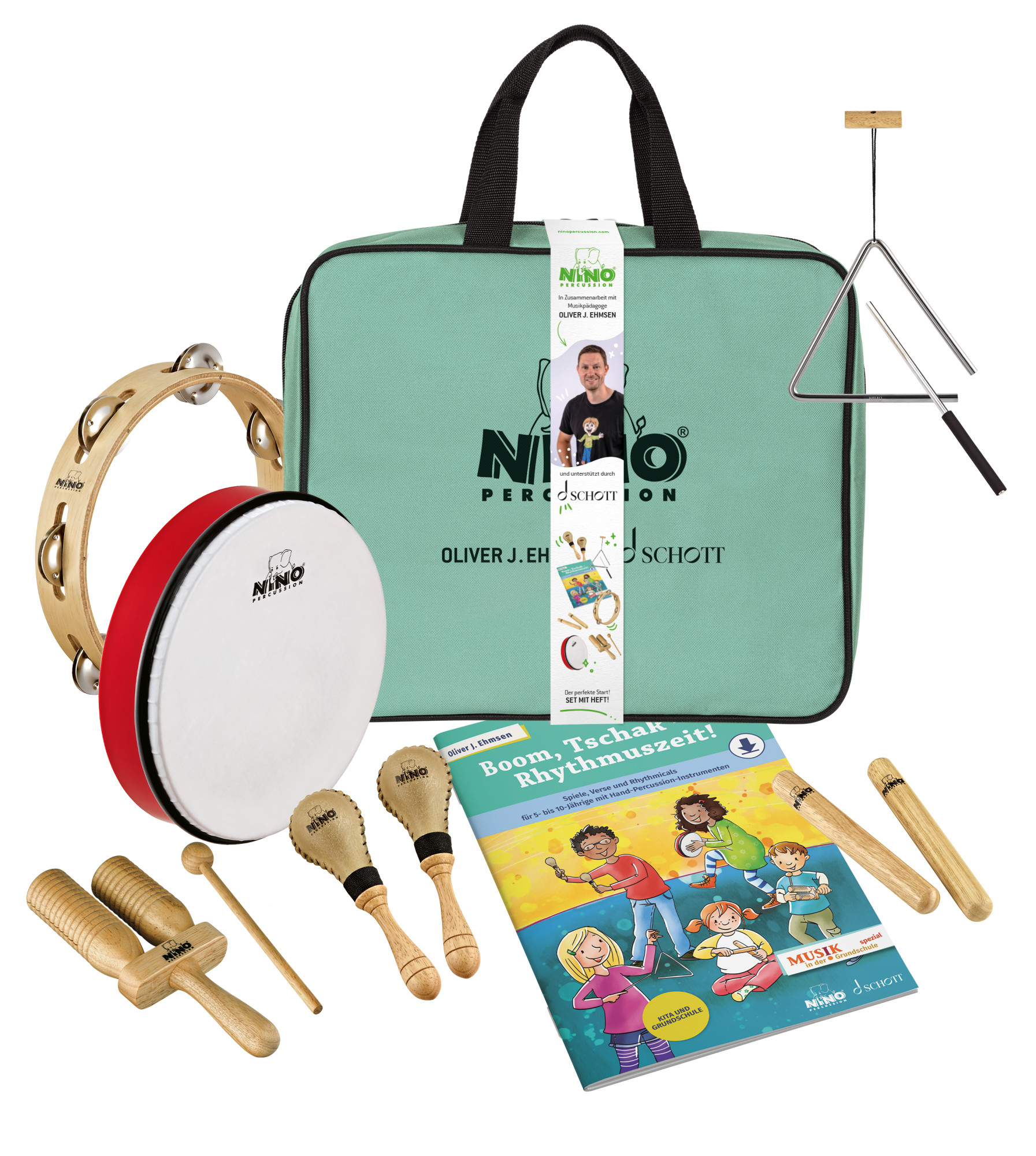 NINO Percussion Schul-Percussion-Set für Lehrer (NINOSET-SPS+B)
