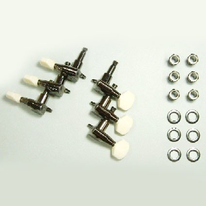 Ibanez 6-Saiter Mechanikensatz geschlossen (L3/R3) in cosmo black für SZ4020FM (MB1004)