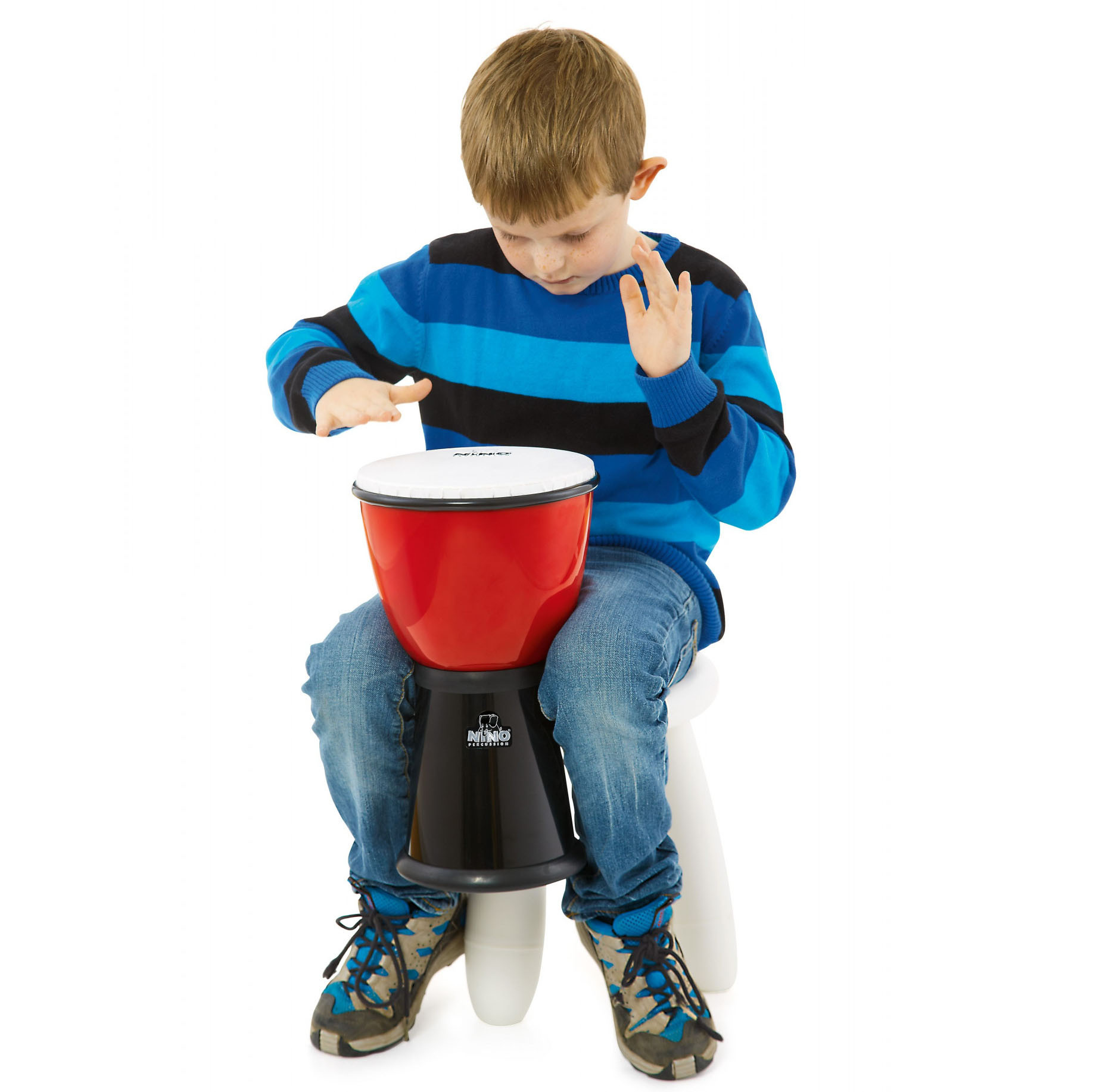 NINO Percussion ABS Djembe - 8" (NINO18R/BK)