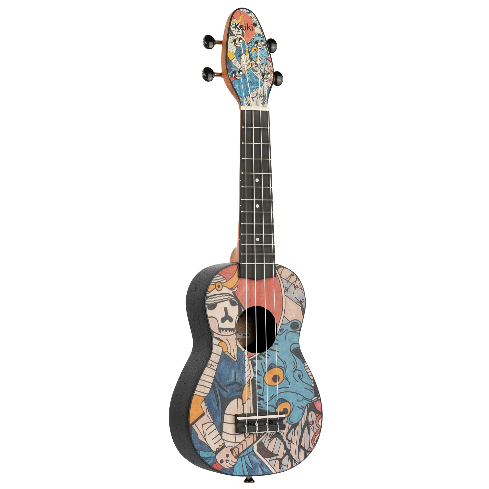 KEIKI K2 Serie Sopran Ukulele Set - Agathis / ABS Samurai (K2-SR)