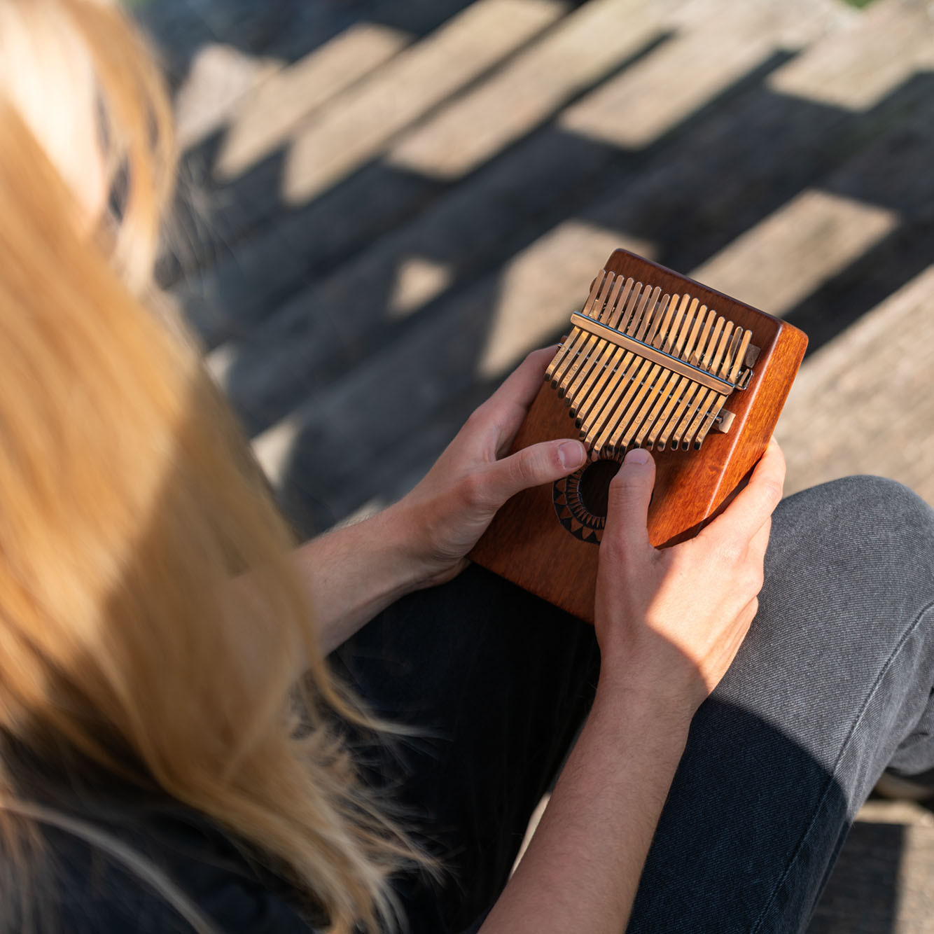 MEINL Percussion Sound Hole Designer Kalimba - Sun
 (KA17SU)