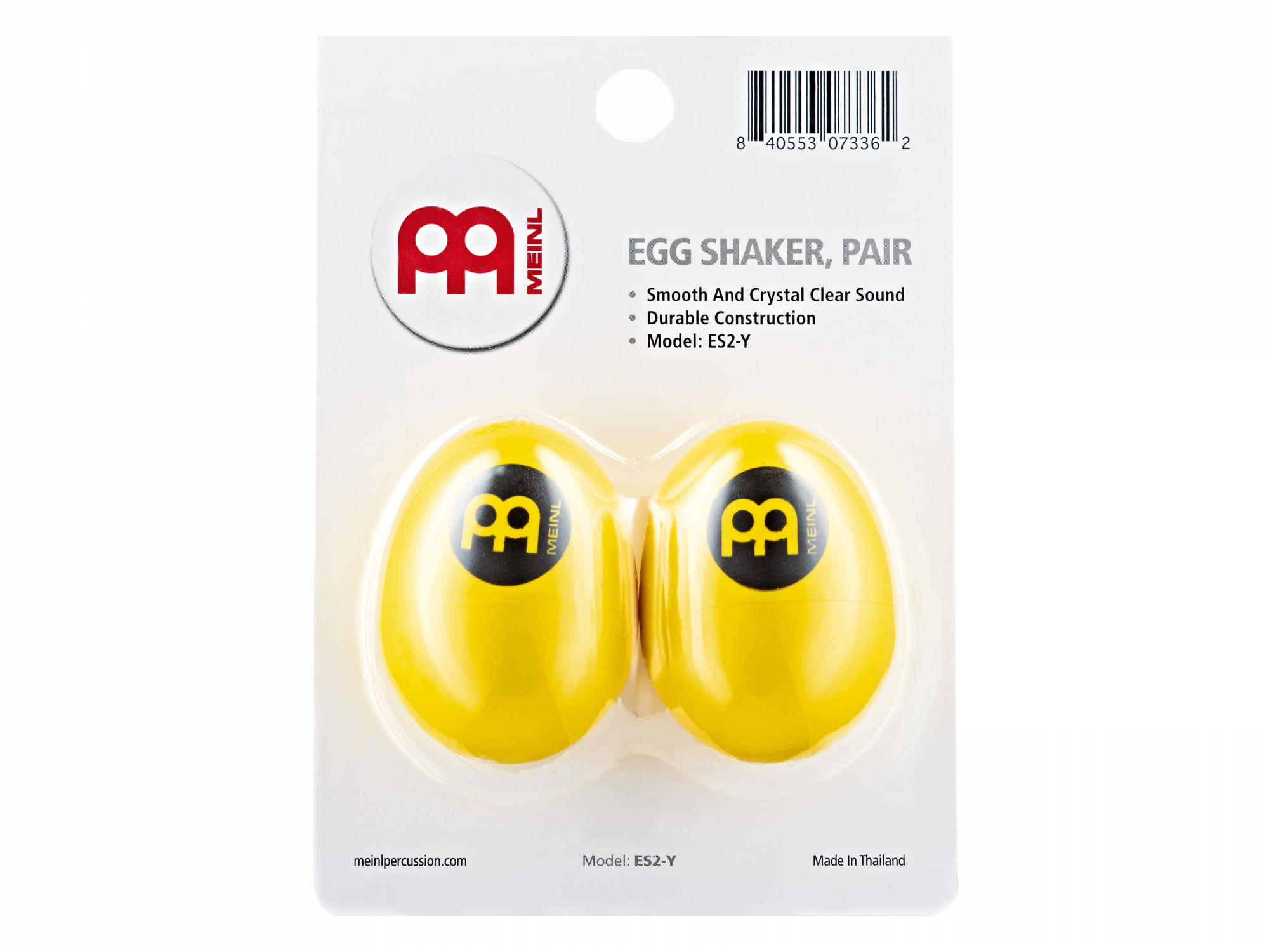 MEINL Percussion Egg Shaker Paar - Yellow (ES2-Y)