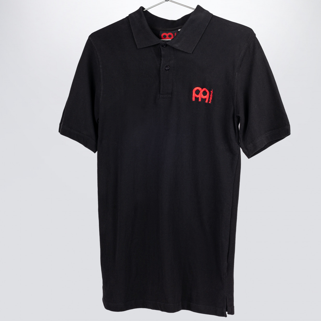 MEINL Poloshirt in schwarz mit Logo auf der linken Brust (M125-XL)