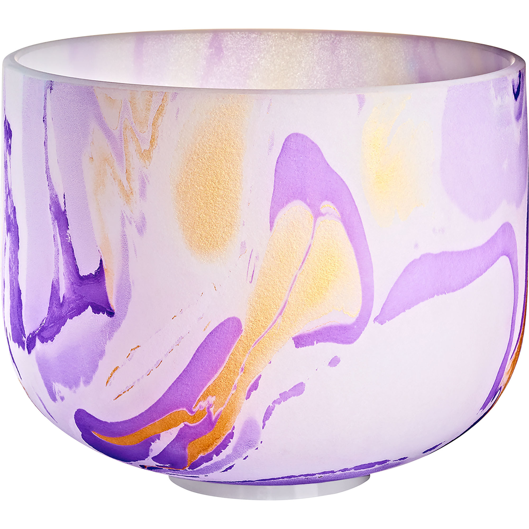 Meinl Sonic Energy 10" Marble Crystal Singing Bowl B4, Purple, 432 Hz, Crown Chakra (MCSB10B)