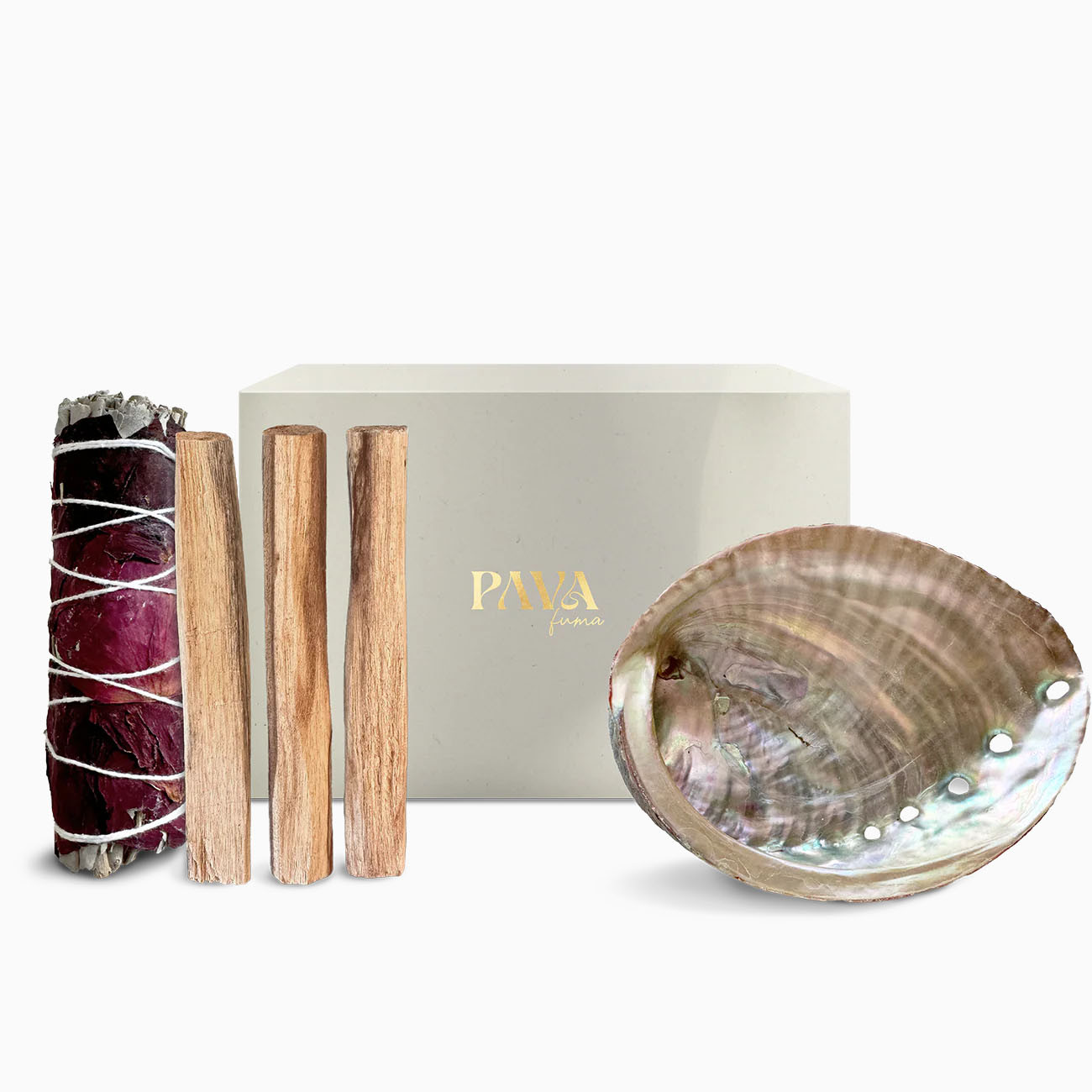 PAVA FUMA Mindful Moment Incense Set Rose (PAVA-ROSE)