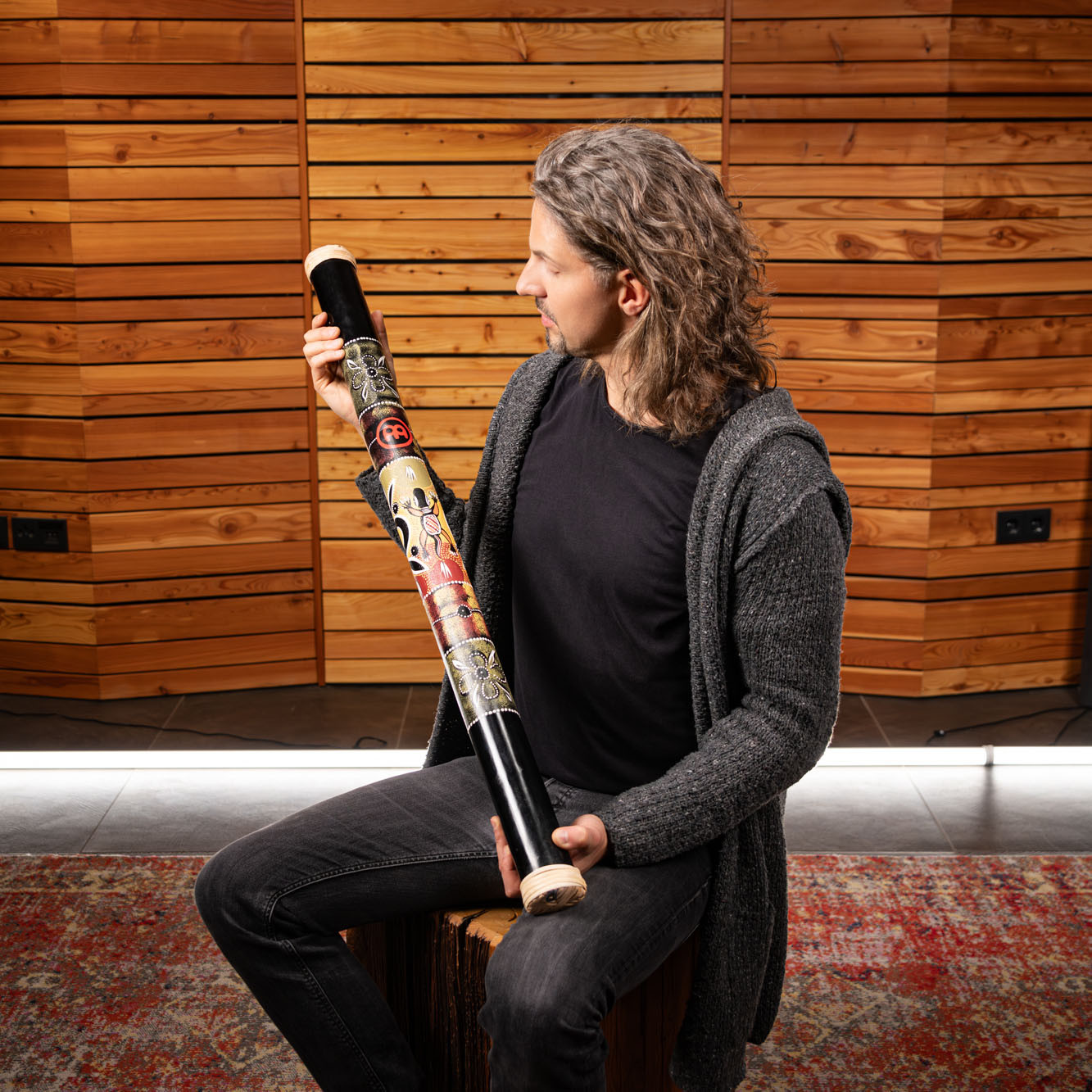 MEINL Percussion Wood Series Rainstick - 39" (RS1BK-L)