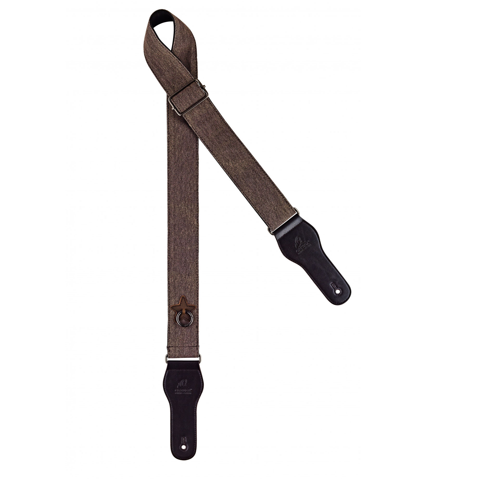 ORTEGA Highland Series Baumwollgitarrengurt - Faded Brown (OCS-130)