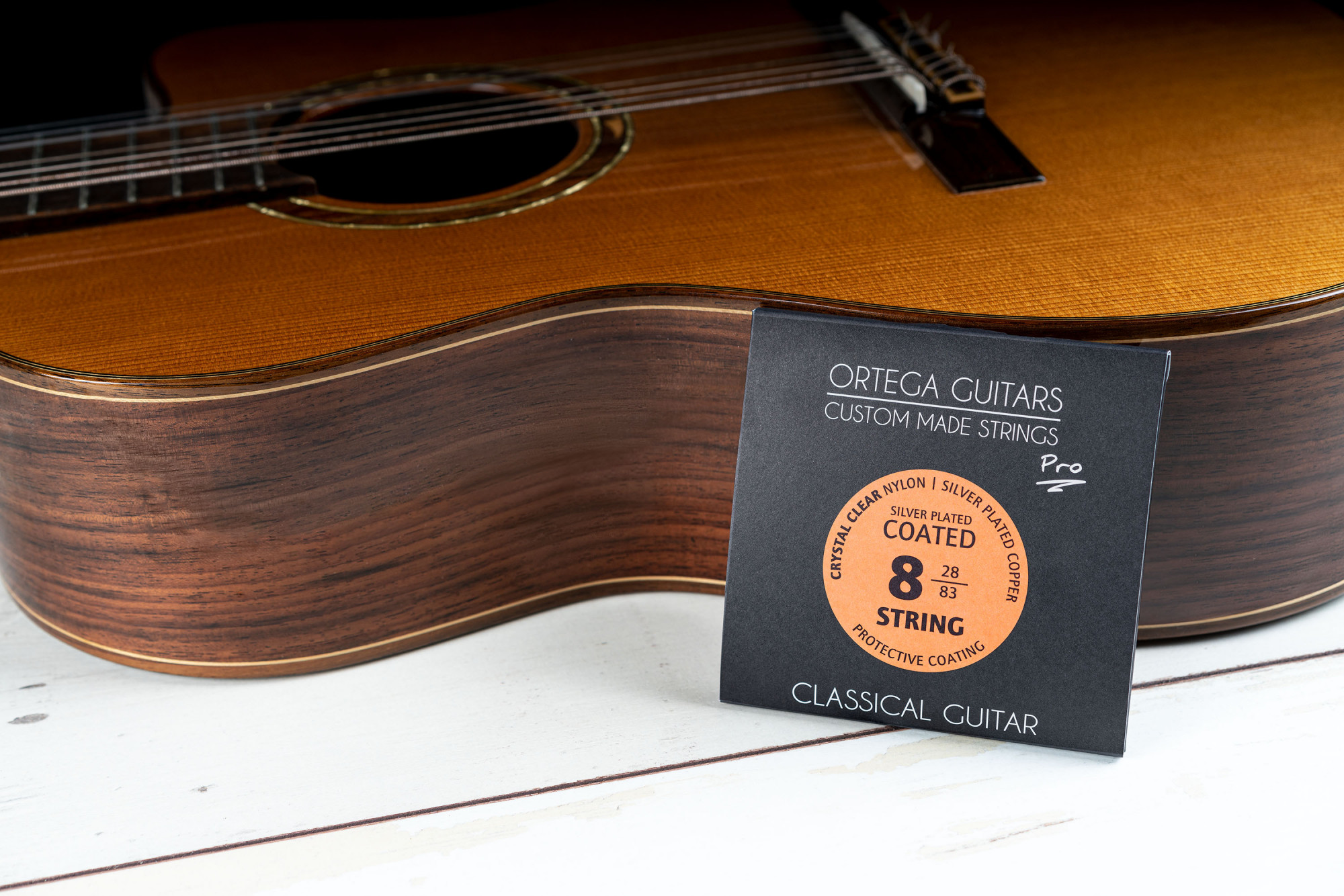 ORTEGA Custom Made Strings Pro - Classical Guitar 8 String (NYP8)