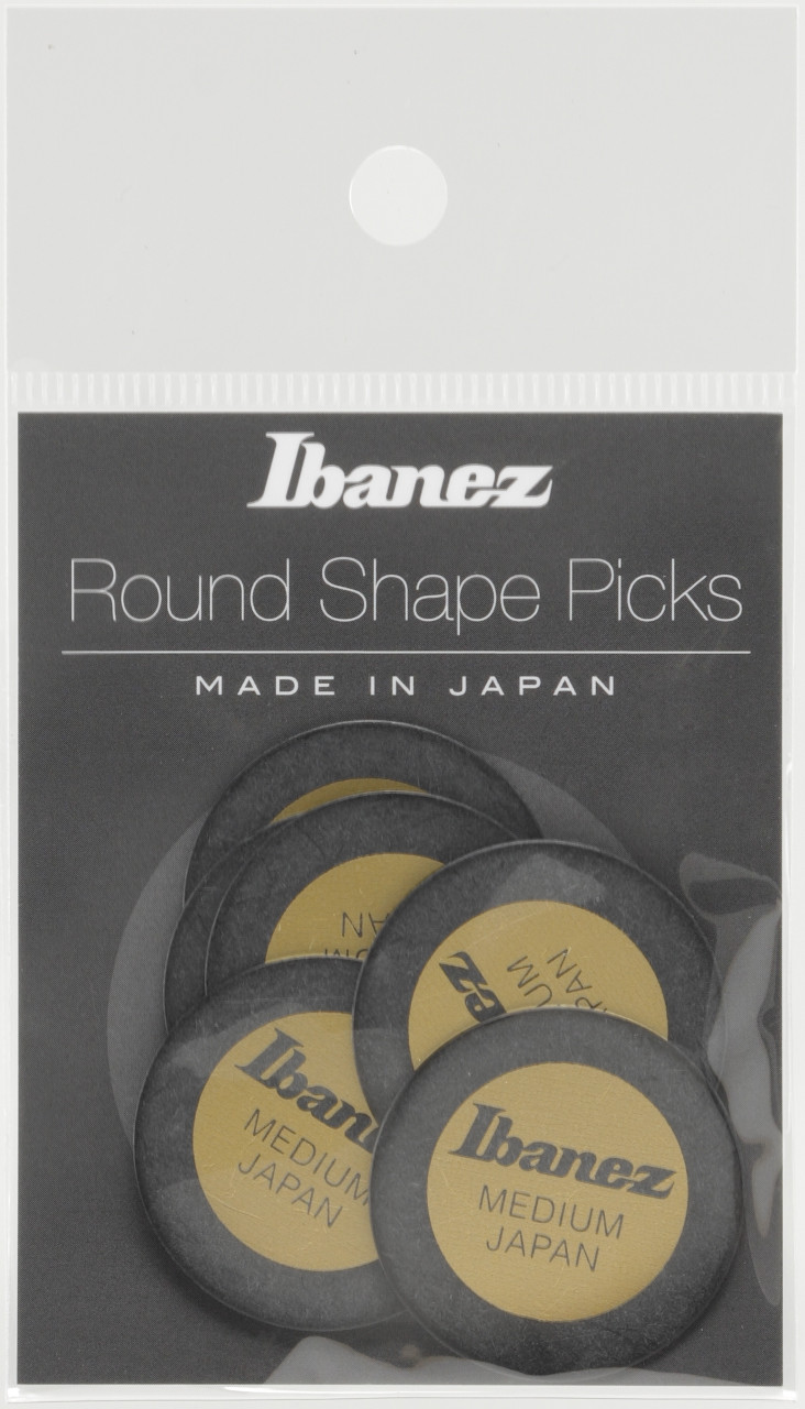 IBANEZ Round Picks - 6er Pack (PPA1M-BK)