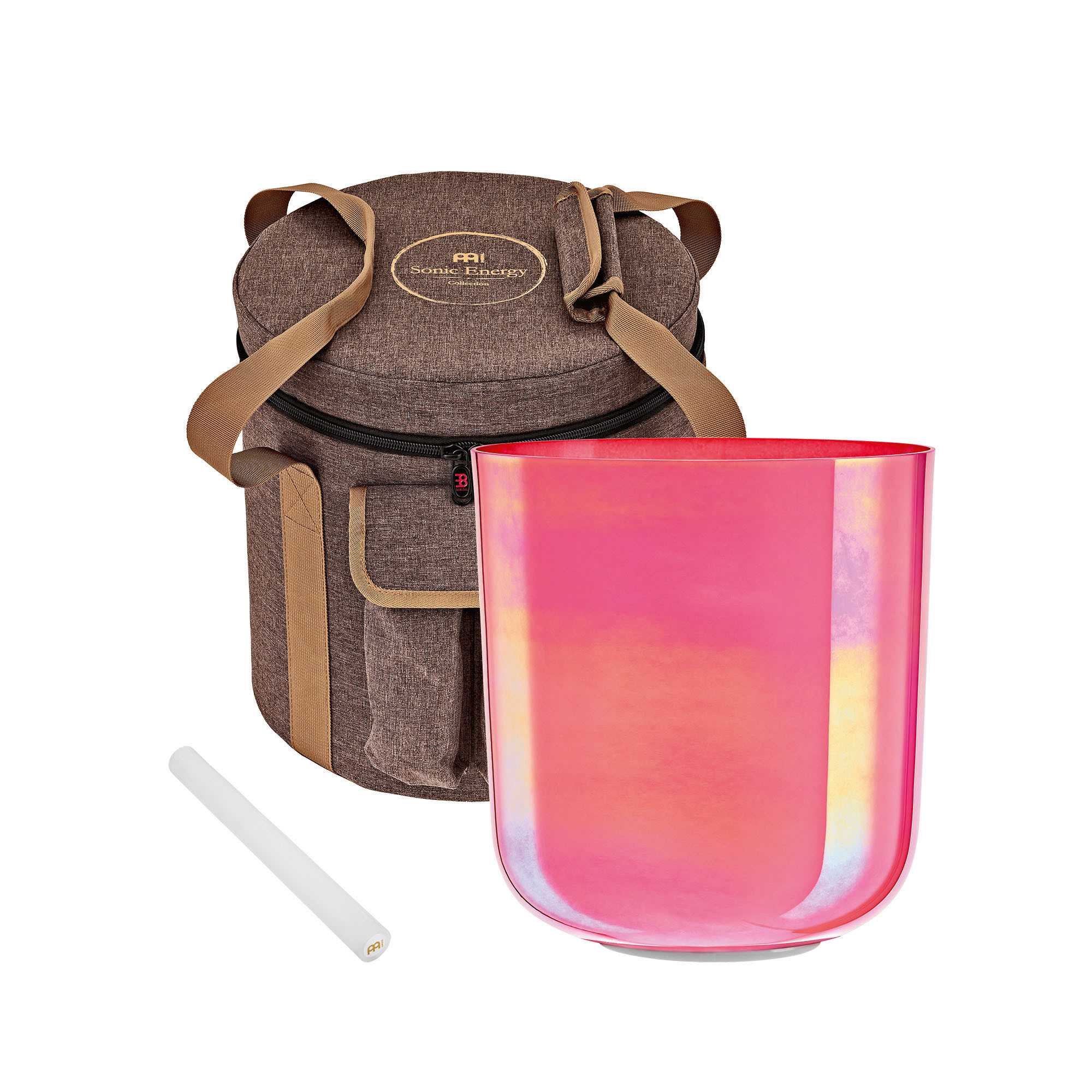 Meinl Sonic Energy 7.5" Essence Crystal Singing Bowl G3, Lotus Pink, 440 Hz, Throat Chakra (ECSB75G3LPK)