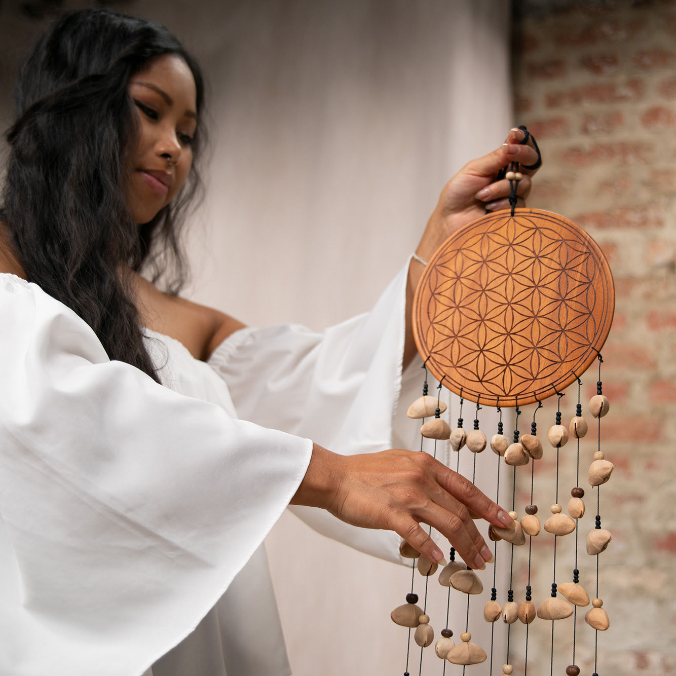 Meinl Sonic Energy Flower of Life Kenari Chimes Large - 10 Schnüre
 (SKFOLL)