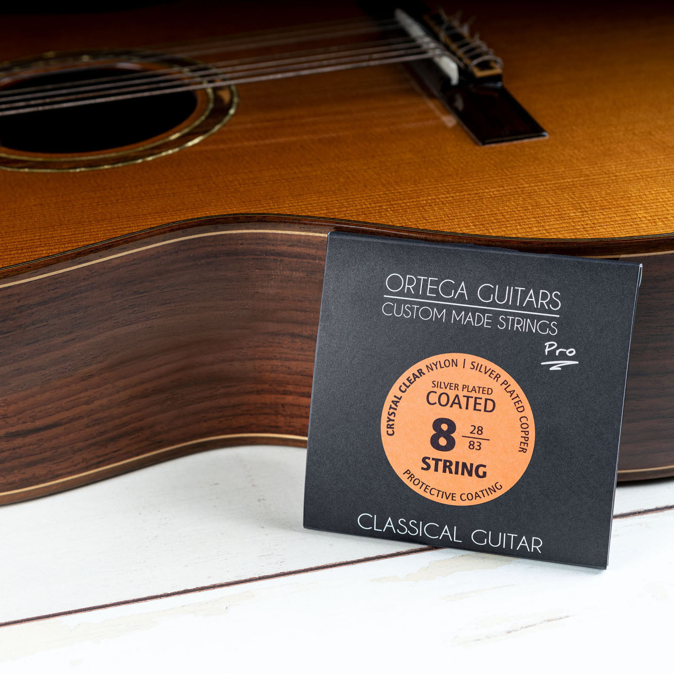 ORTEGA Custom Made Strings Pro - Konzertgitarre 8 String (NYP8)