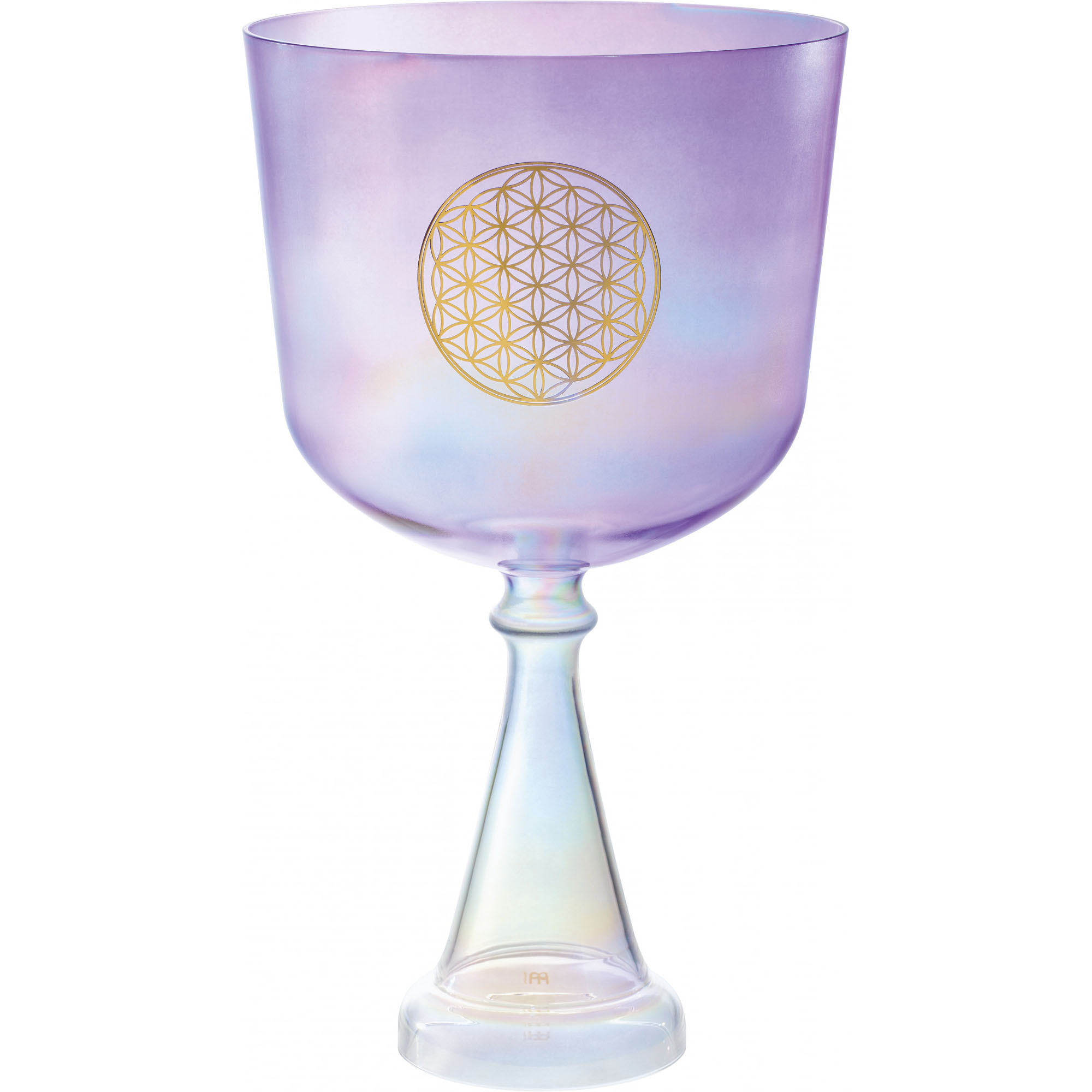 Meinl Sonic Energy 8" Crystal Singing Chalice F3, 440 Hz, Heart Chakra, Purple, Flower of Life (CSC8FPFOL)