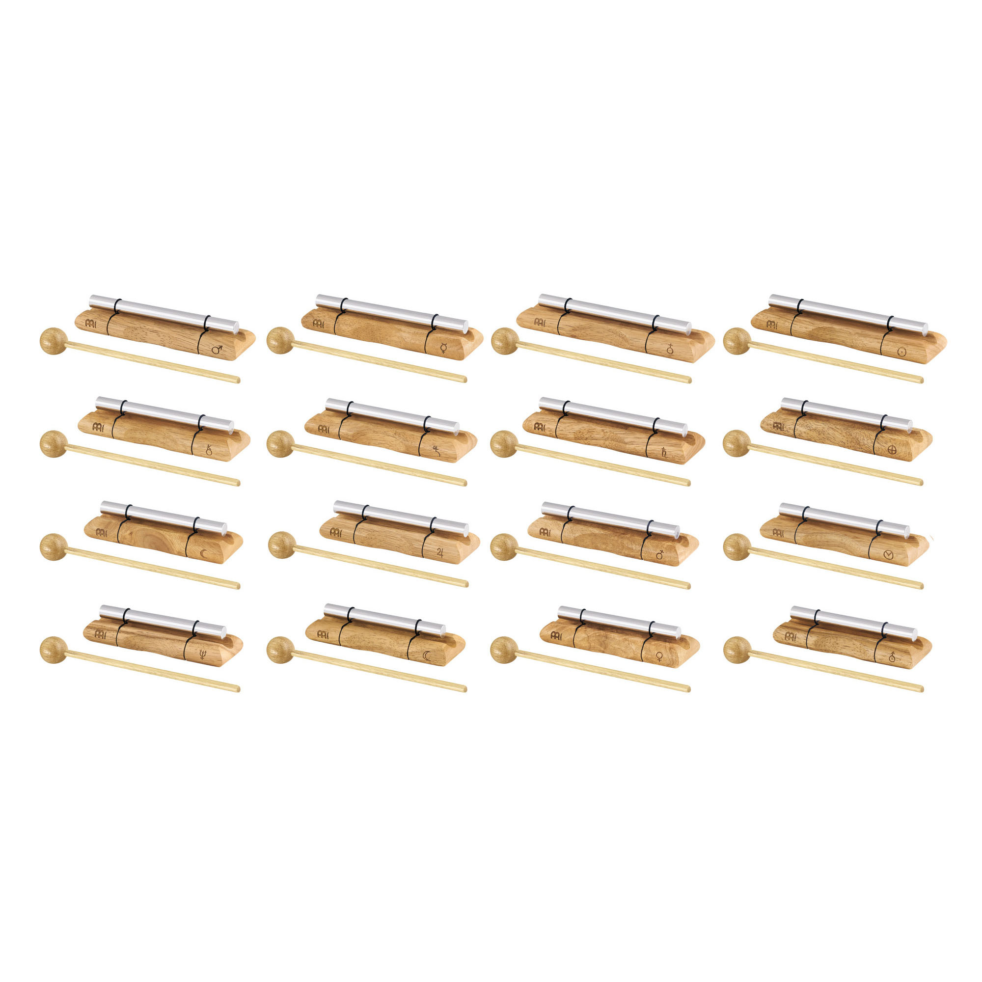 MEINL Sonic Energy Planetary Tuned Energy Chimes Set - 16 pcs (EC-SET-16)