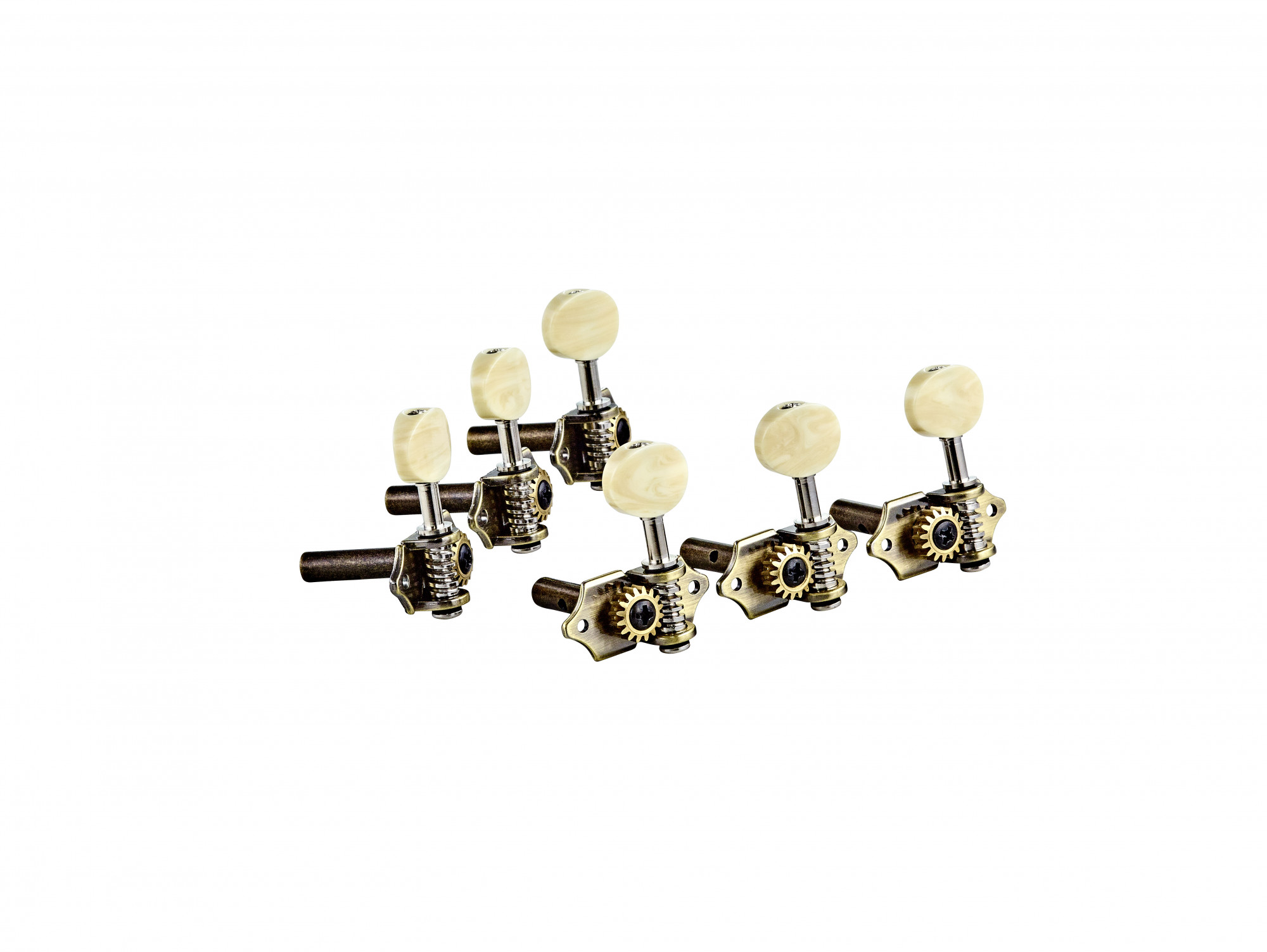 ORTEGA Vintage Open Gear Guitar Tuning Machines - Brass (OTMVG-BS)