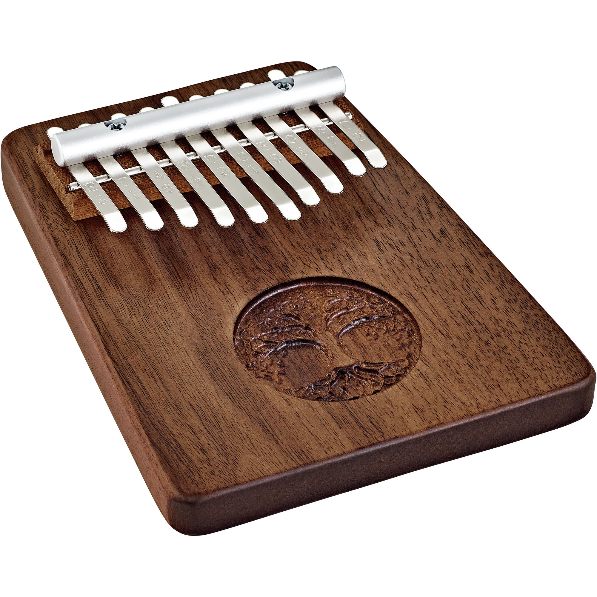 Meinl Sonic Energy Solid "Tree of Life" Kalimba - 10 Töne / schwarzes Walnussholz (KL1001TOL)