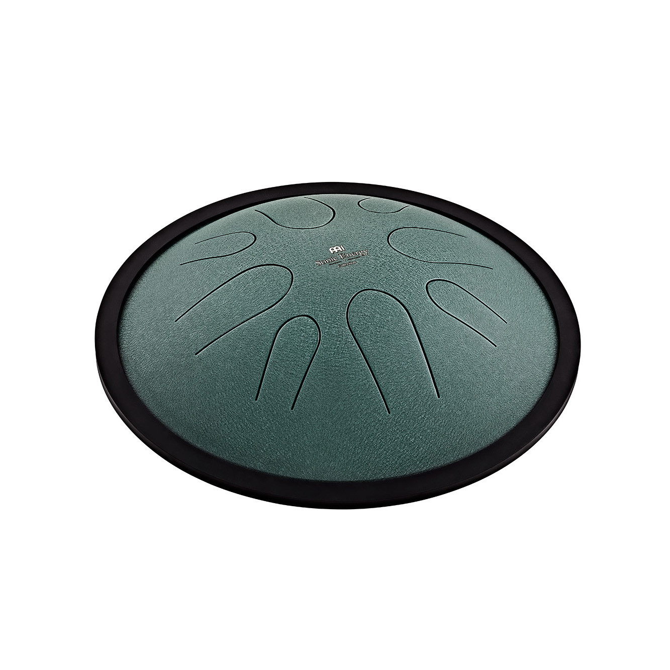Meinl Sonic Energy 10" Compact Steel Tongue Drum, H Moll, 8 Töne, 432 Hz, Dunkelgrün (CSTD1DG)