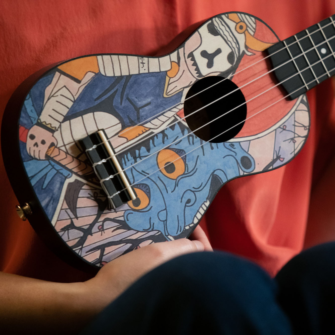 KEIKI K2 Serie Sopran Ukulele Set - Agathis / ABS Samurai (K2-SR)