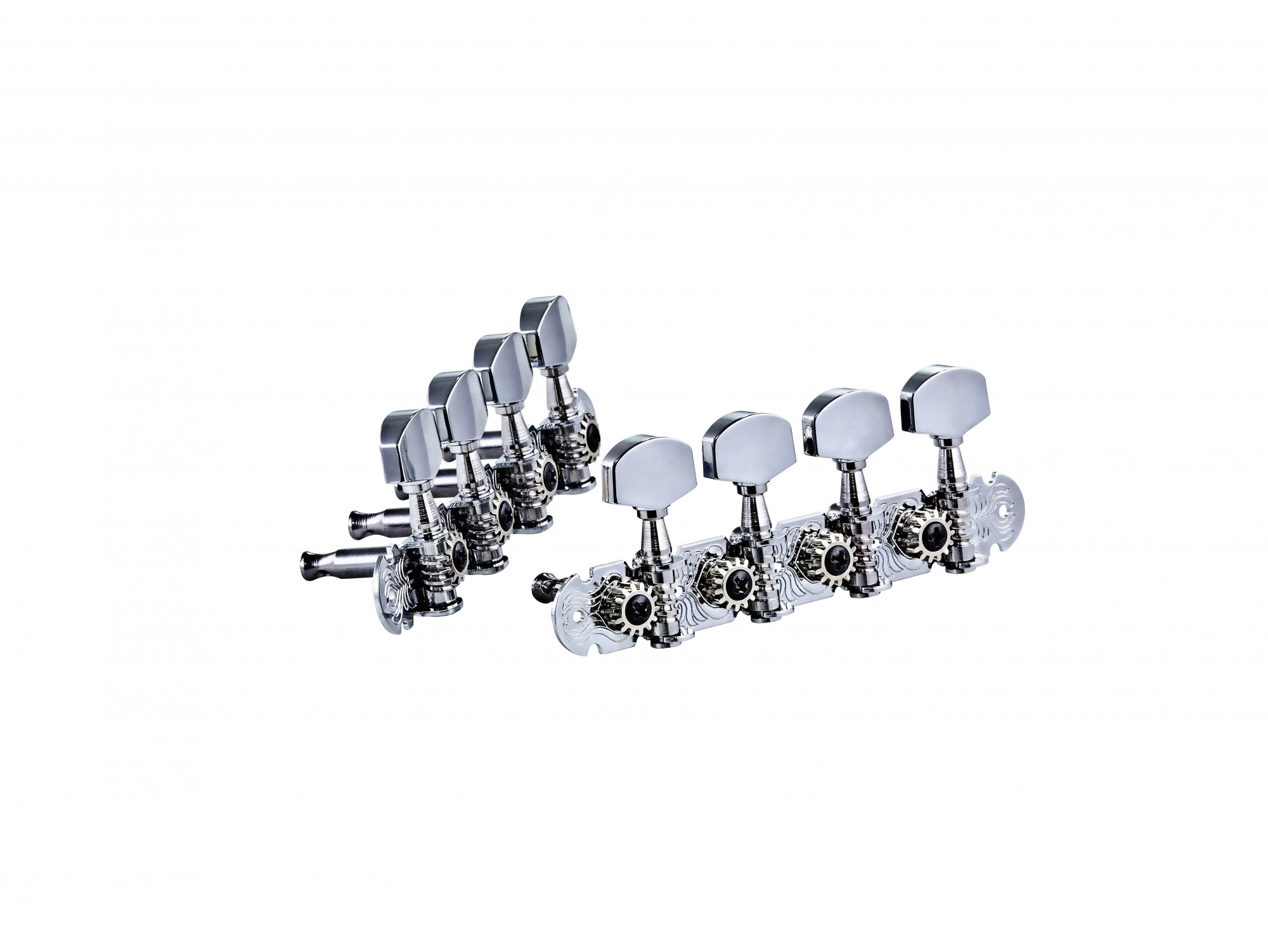 ORTEGA A-Style Mandolin Standard Tuning Machines - Chrome (OTMMASTD-CR)