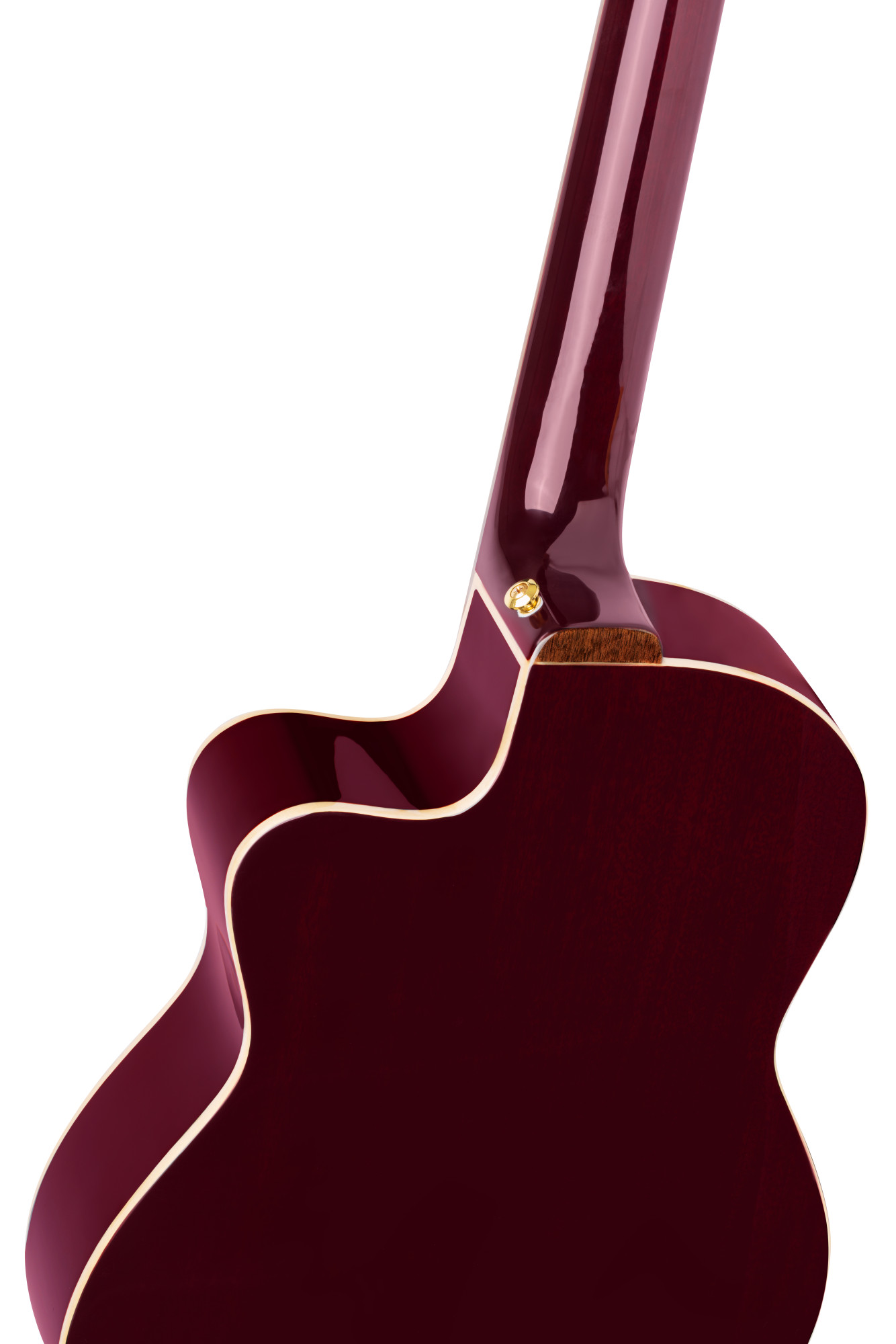 ORTEGA Performer Series 4/4 Thinline Konzertgitarre 6-String - Stained Red + Gigbag (RCE138-T4STR)