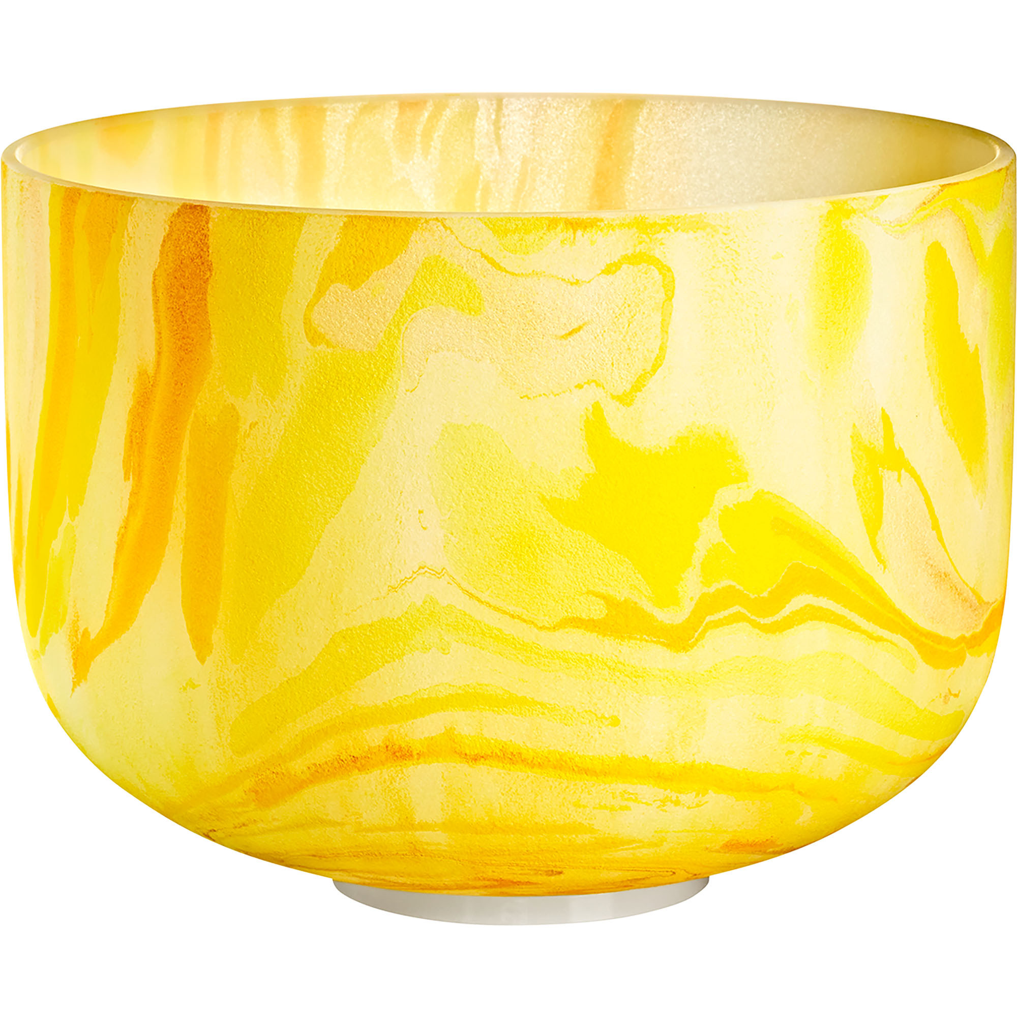 Meinl Sonic Energy 10" Marble Crystal Singing Bowl E4, Yellow, 432 Hz, Solarplexus Chakra (MCSB10E)