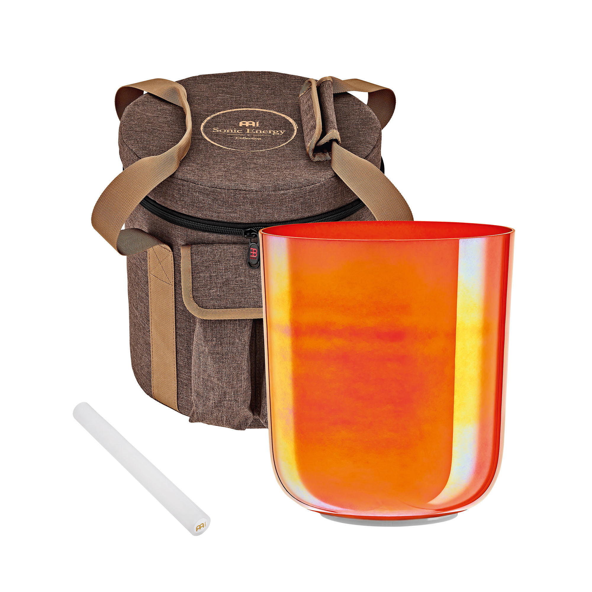 Meinl Sonic Energy 6.7" Essence Crystal Singing Bowl C4, Orange, 440 Hz, Root Chakra (ECSB67C4OR)