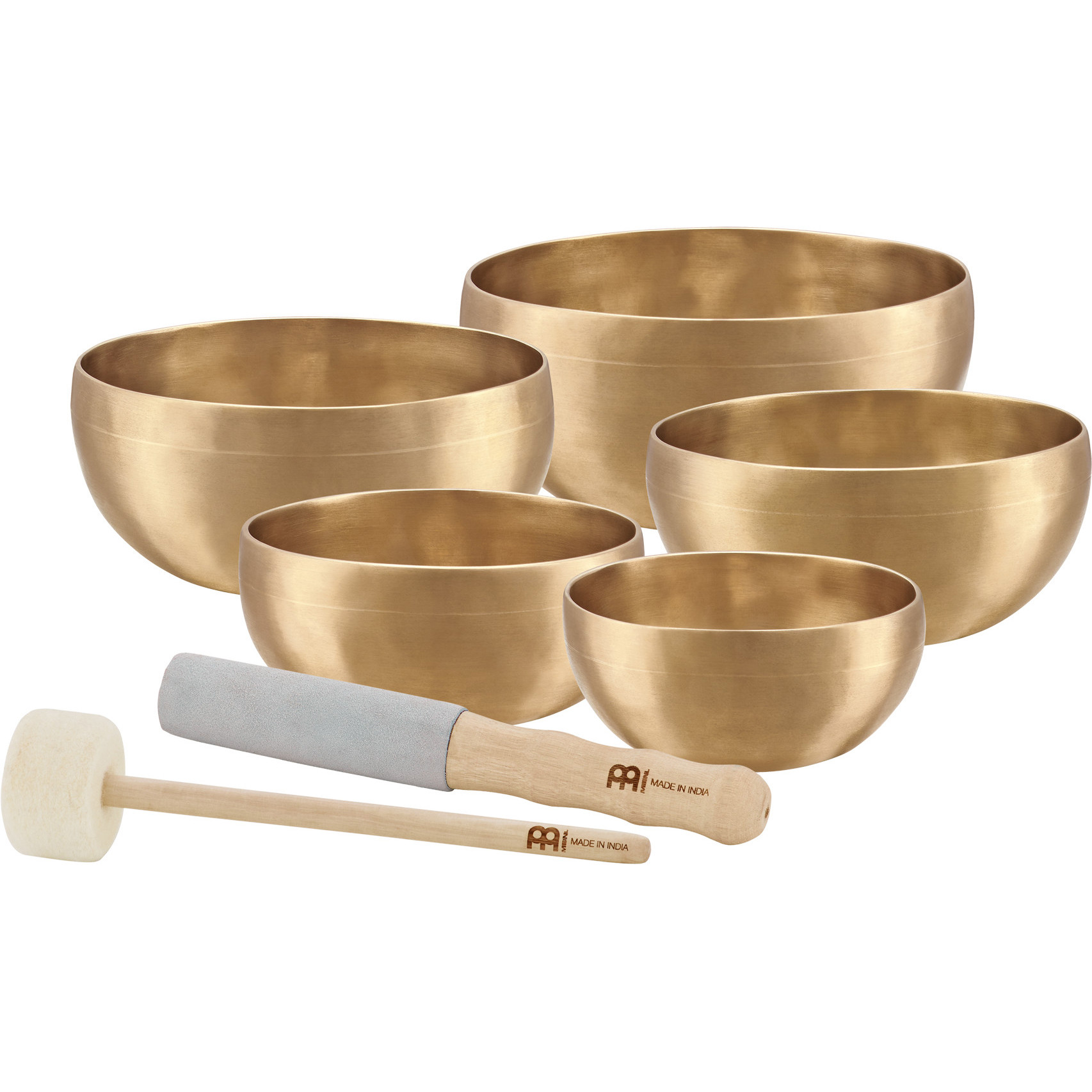 Meinl Sonic Energy 5-teiliges Universal Series Singing Bowl Set - 400/500/600/700/750g (SB-U-2950)