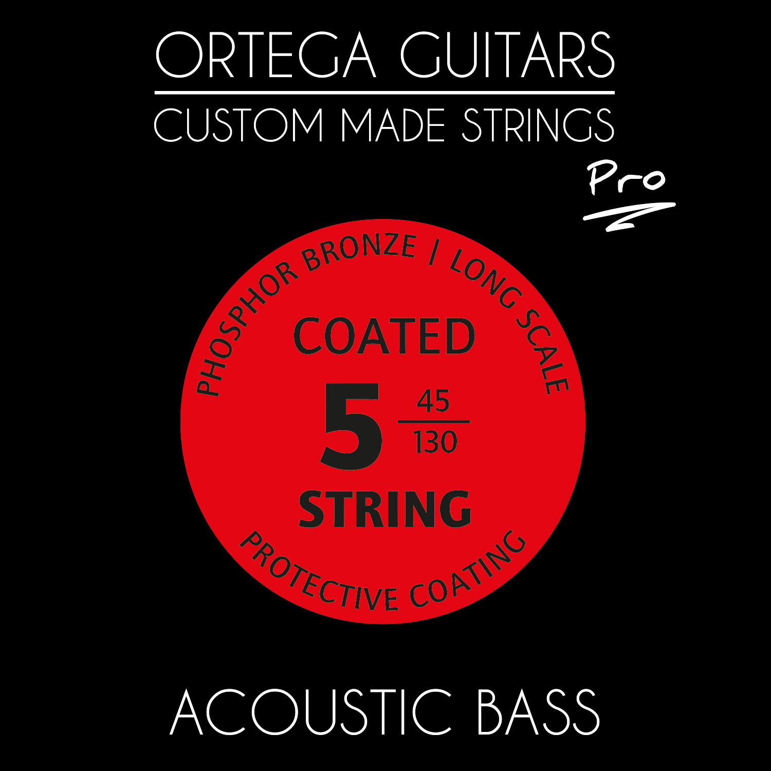 ORTEGA Custom Made Strings Pro - Akustikbass 5 String (ABP-5)