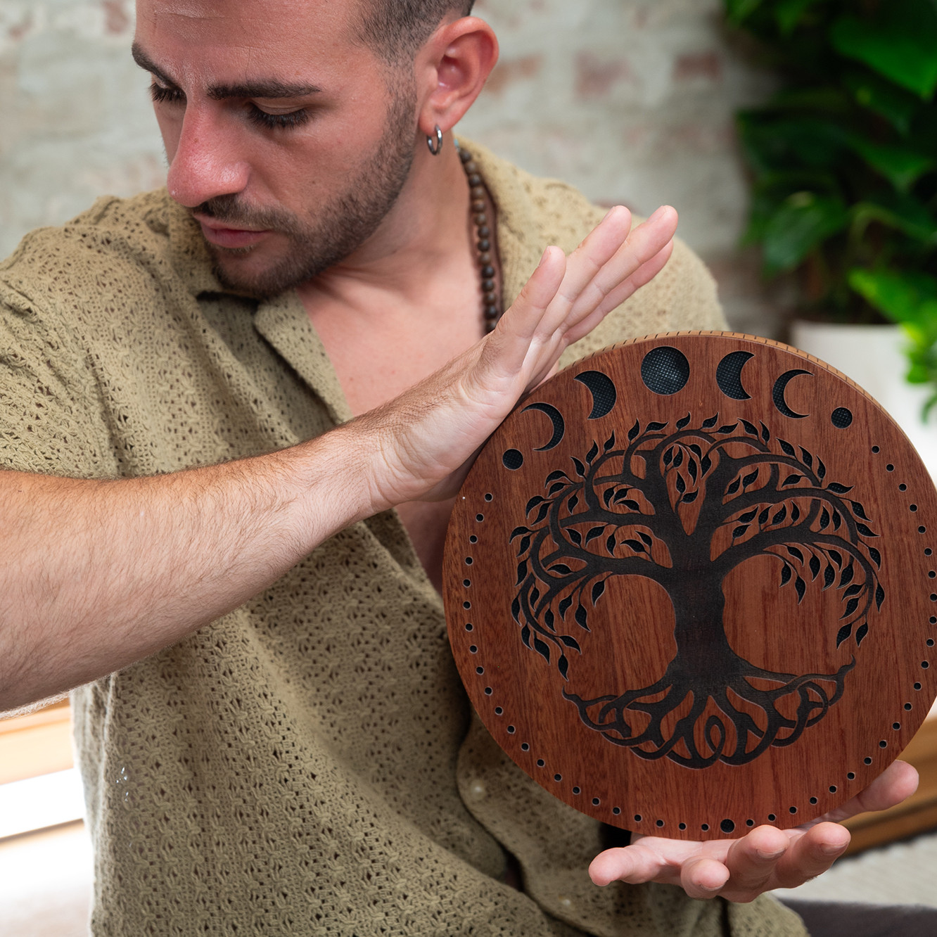 Meinl Sonic Energy Rain Disk 10" - Bach-Klang - Mondphasen & Lebensbaum Gravur (RDS10MTOL)