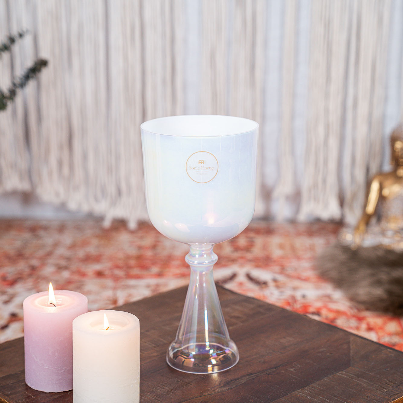 Meinl Sonic Energy 5.5" Crystal Singing Chalice A4, Brow Chakra, Creamy (CSC55AC)