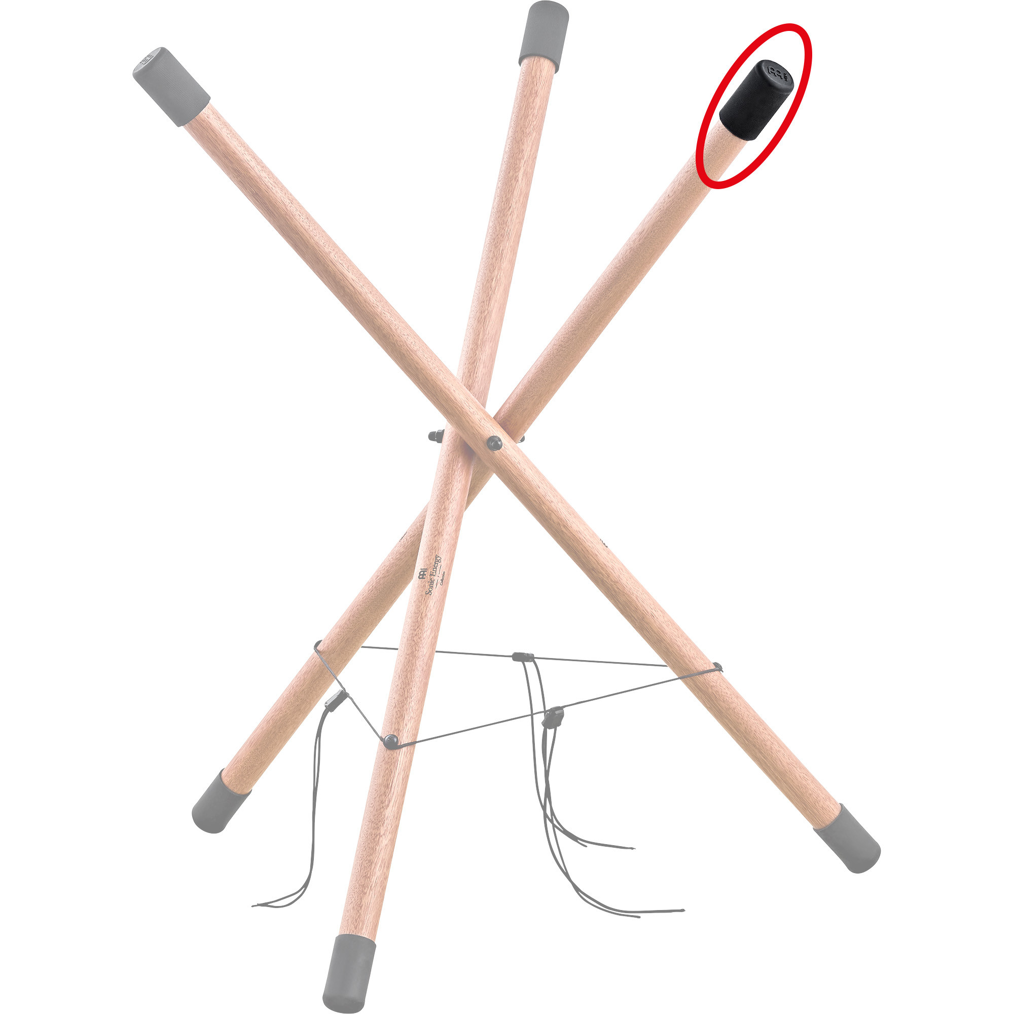 Meinl Sonic Energy Silikon Kopf für Wood Handpan / Tongue Drum Stand MHPSM & MHPSL, 1 Stk. (MHPSSH)