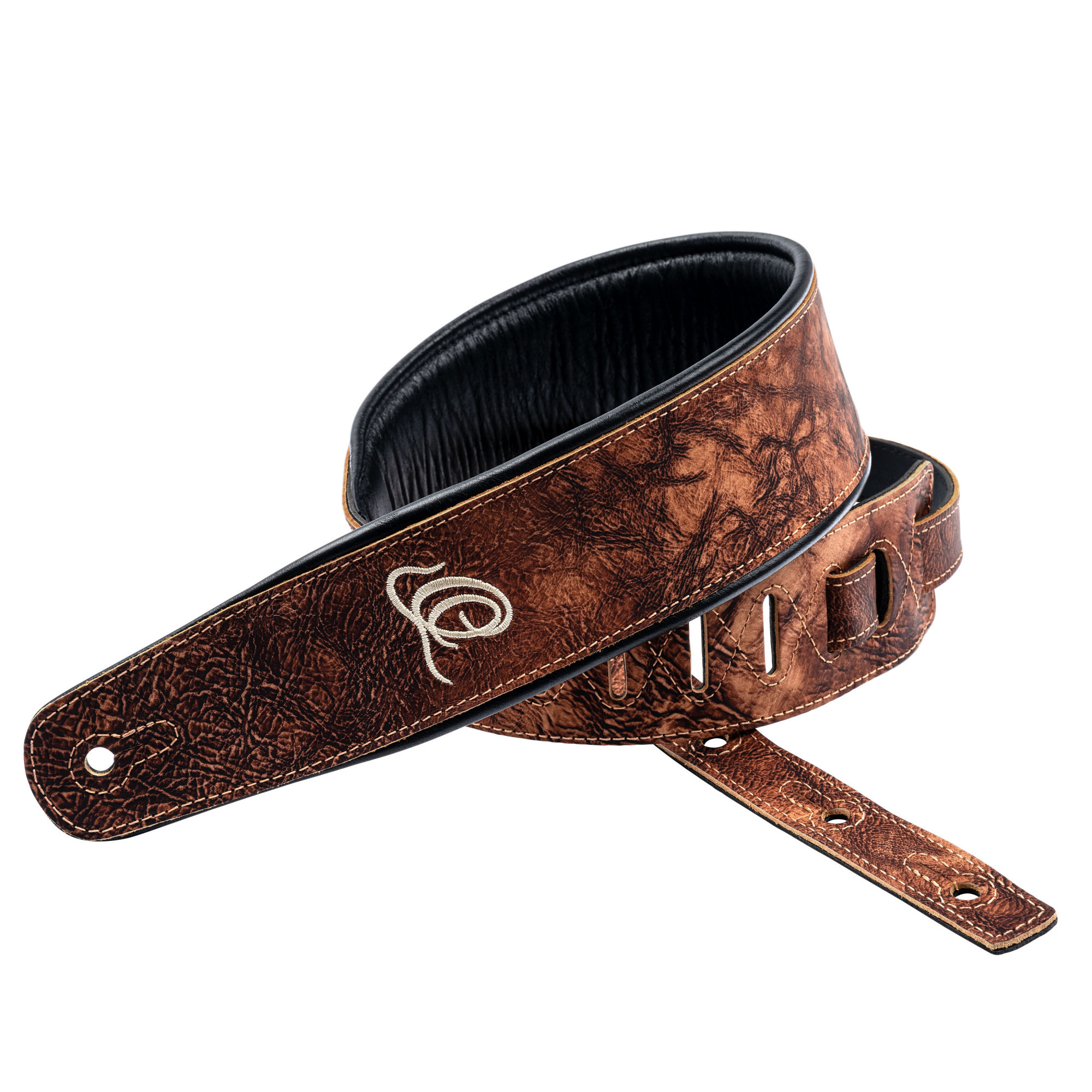 ORTEGA Genuine-Leather Guitar-Strap - Chestnut Tree (OSCL-2)