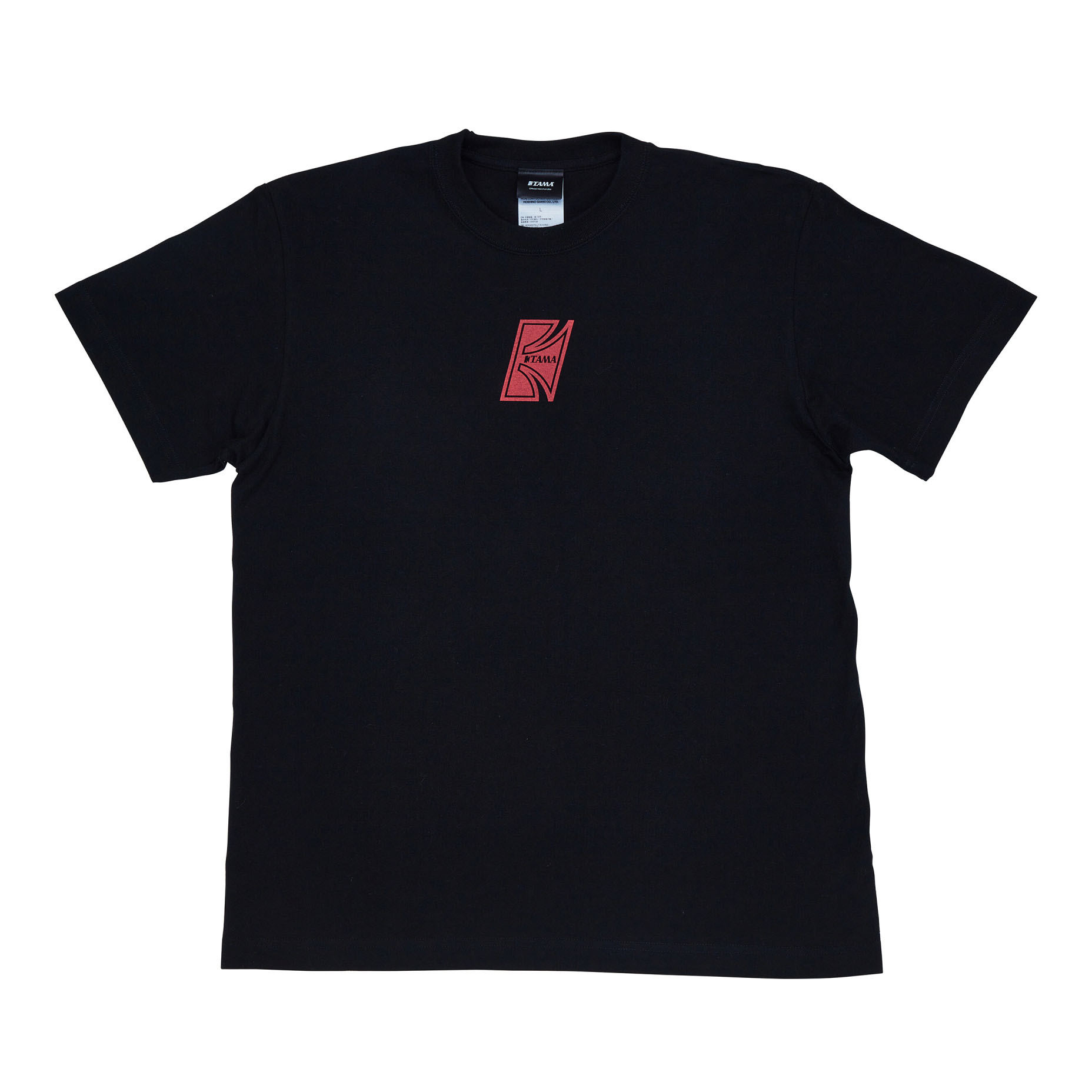 TAMA T-Shirt "Red Logo" - Schwarz (TAMT006S)
