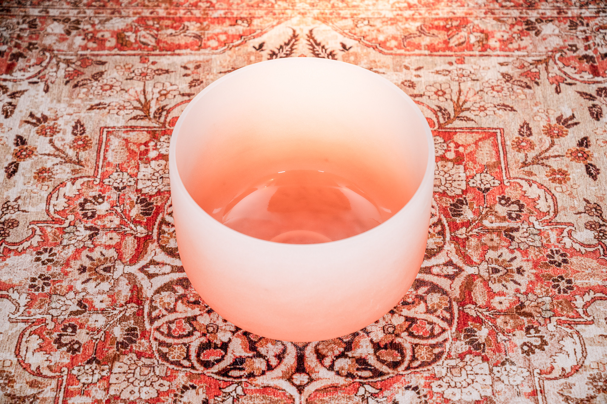 Meinl Sonic Energy 13" color-frosted Crystal Singing Bowl D4, Orange, 440 Hz, Sakralchakra (CSBC13D)