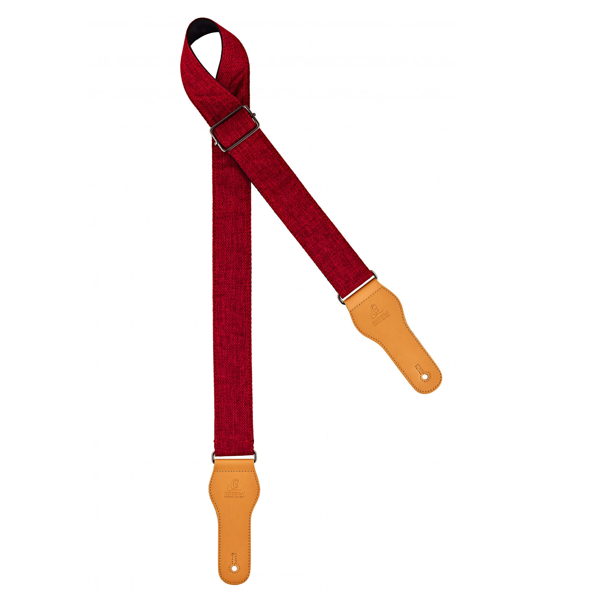ORTEGA Casual Series Guitar Cotton Strap - Burgundy (OCS-250)
