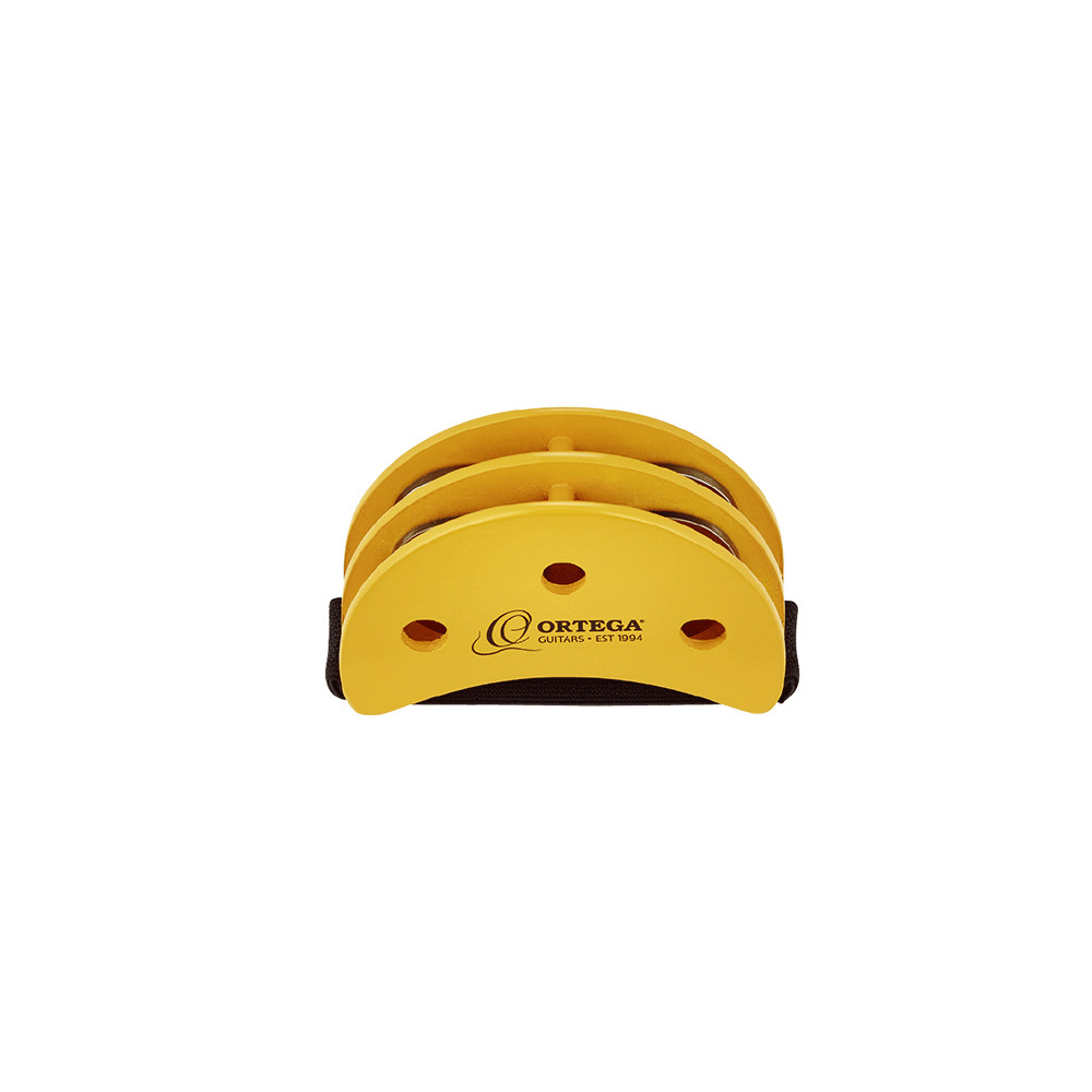 ORTEGA Foot Percussion Guitarist Foot Tambourine - Orange (OGFT)