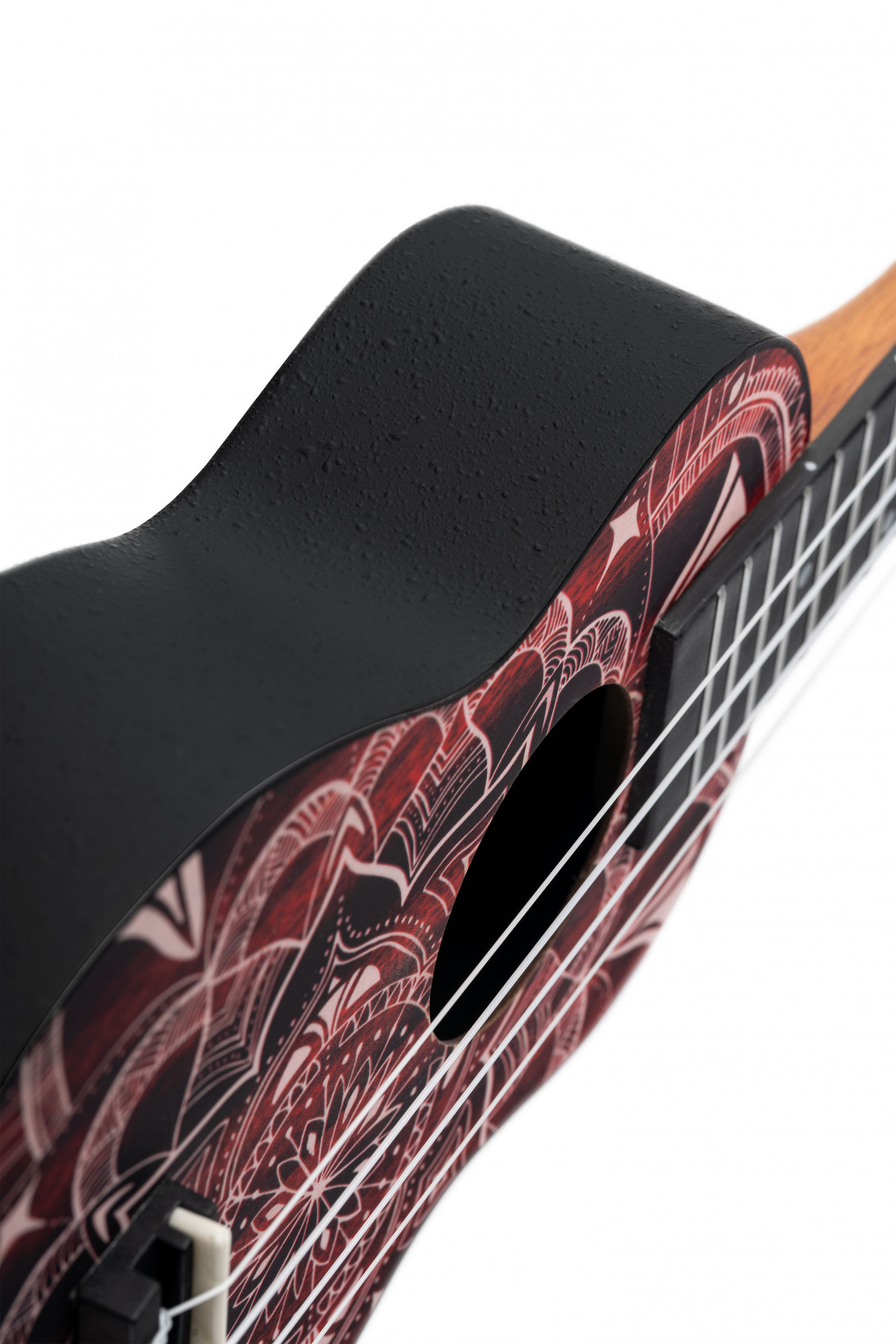 KEIKI K2 Serie Superscale Sopran Ukulele Set - Agathis / Red Kaleidoscope (K2SS-RKC)