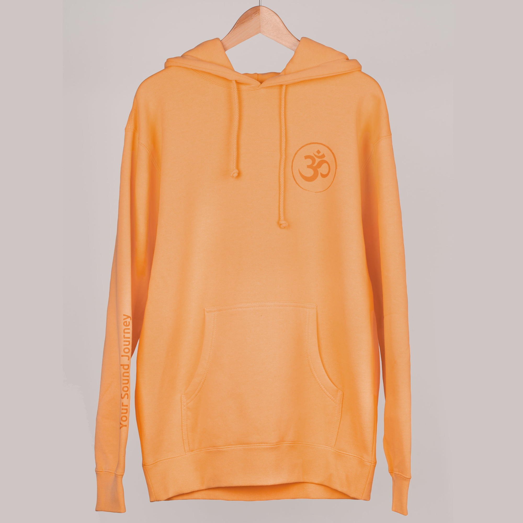 Meinl Sonic Energy Hoodie Peach with light orange front, back & sleeve print (SE-HO-PEA-S)