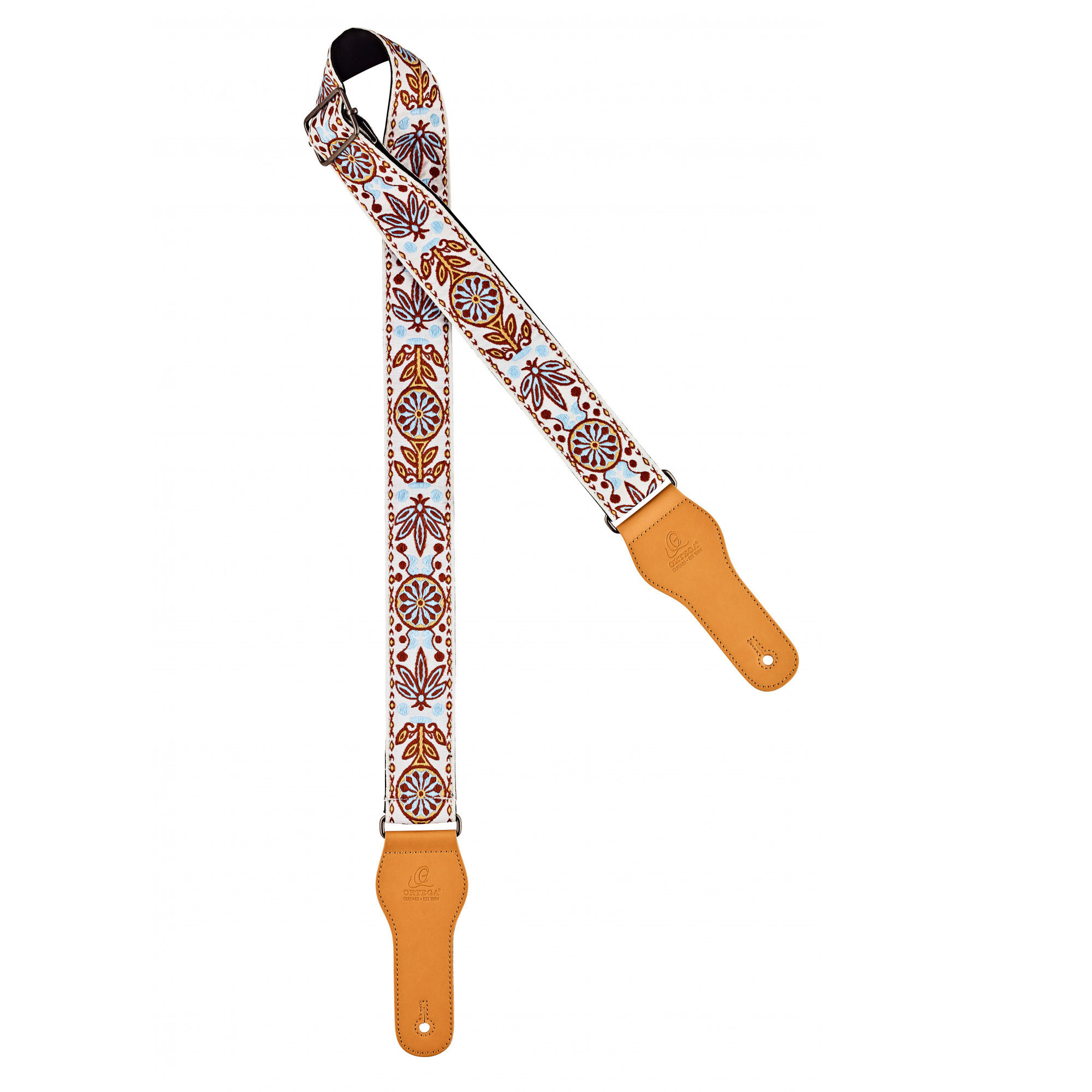 ORTEGA Creative Series Guitar Cotton Strap - Classic White (OCS-540)