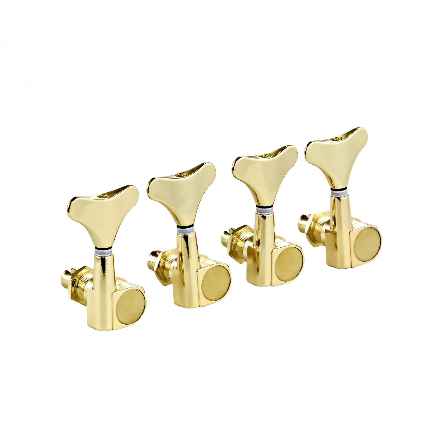 ORTEGA 4 in Line Bass Tuning Machines - Gold (OTMEB4L-GO)