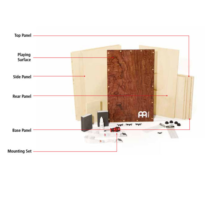 MEINL Frontplatte My own cajon - Playing Surface Burlwood (MYO-SPARE-17)