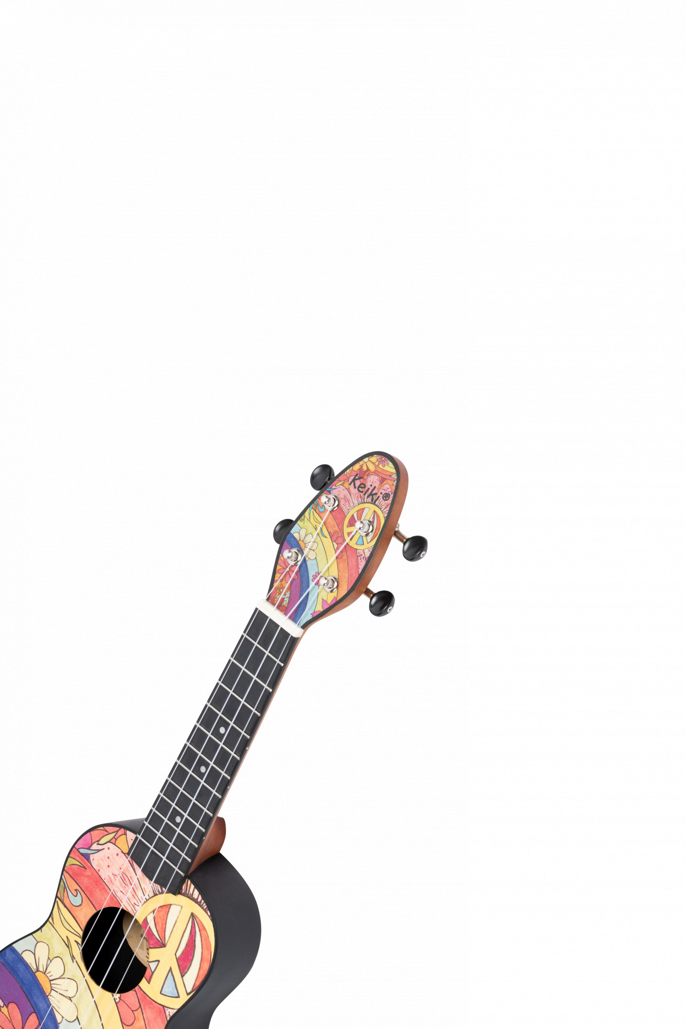 KEIKI K2 Series Soprano Ukulele Lefty Set - Agathis / Peace '68" (K2-68-L)