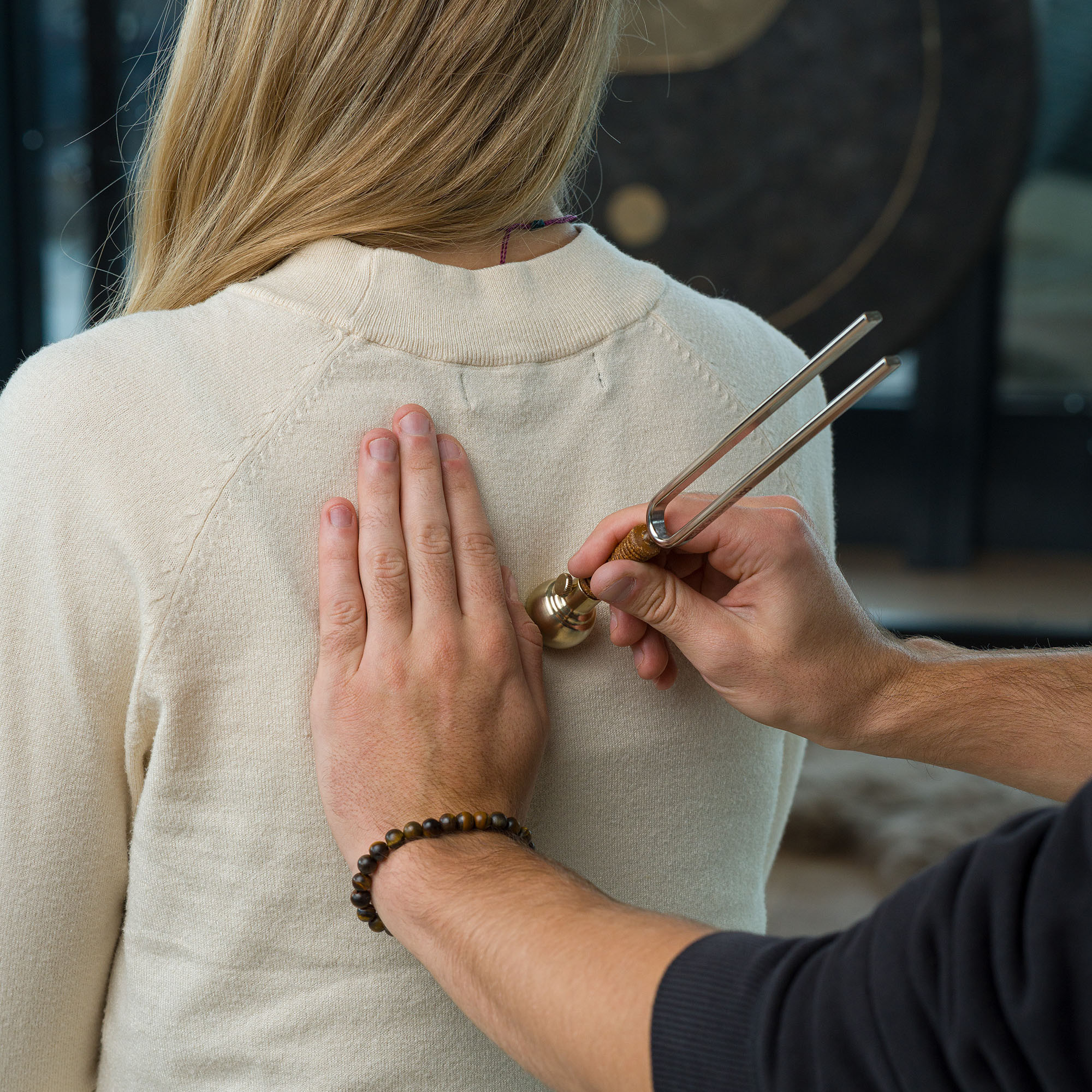 MEINL Sonic Energy Tuning Fork Vibration Foot Medium - Gold
 (VF-RM)