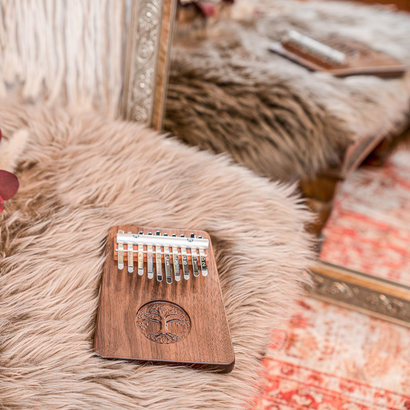 Meinl Sonic Energy Solid "Tree of Life" Kalimba - 10 Töne / schwarzes Walnussholz (KL1001TOL)