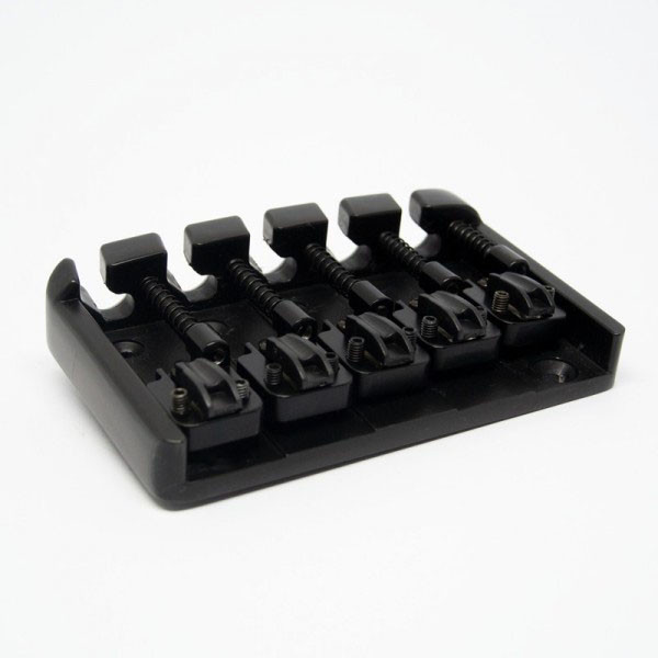 IBANEZ 5 String Bridge Set mit Piezo - Black Matte (2BB5001R-BKF)