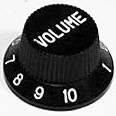 IBANEZ abs volume control knob - black for JEM555/NDM1/NDM2/SRX400 (4KB1CF1B)