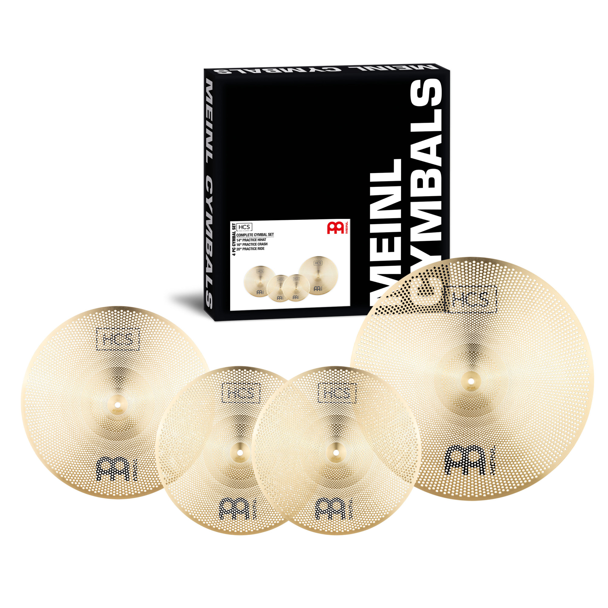 MEINL Cymbals HCS Practice Cymbal Set - 14" / 16" / 20"
 (P-HCS141620)