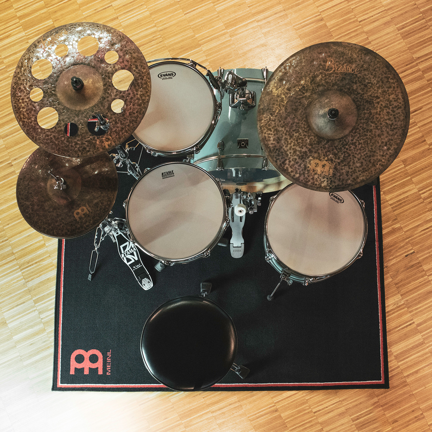 MEINL Cymbals Drum Rug - 160 x 140 cm (MDRS-BK)